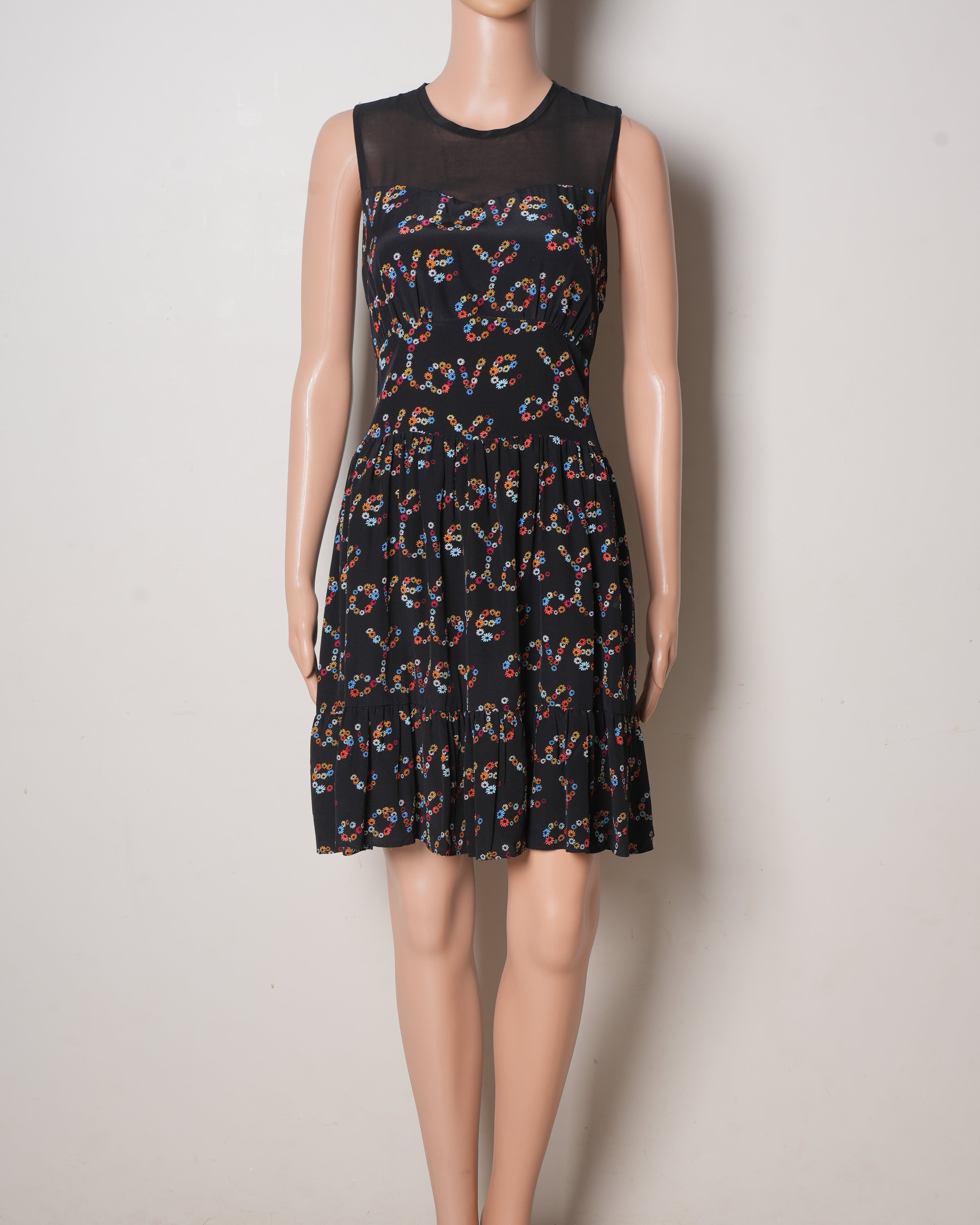 Sandro Love Multi Red Flower Floral Dress