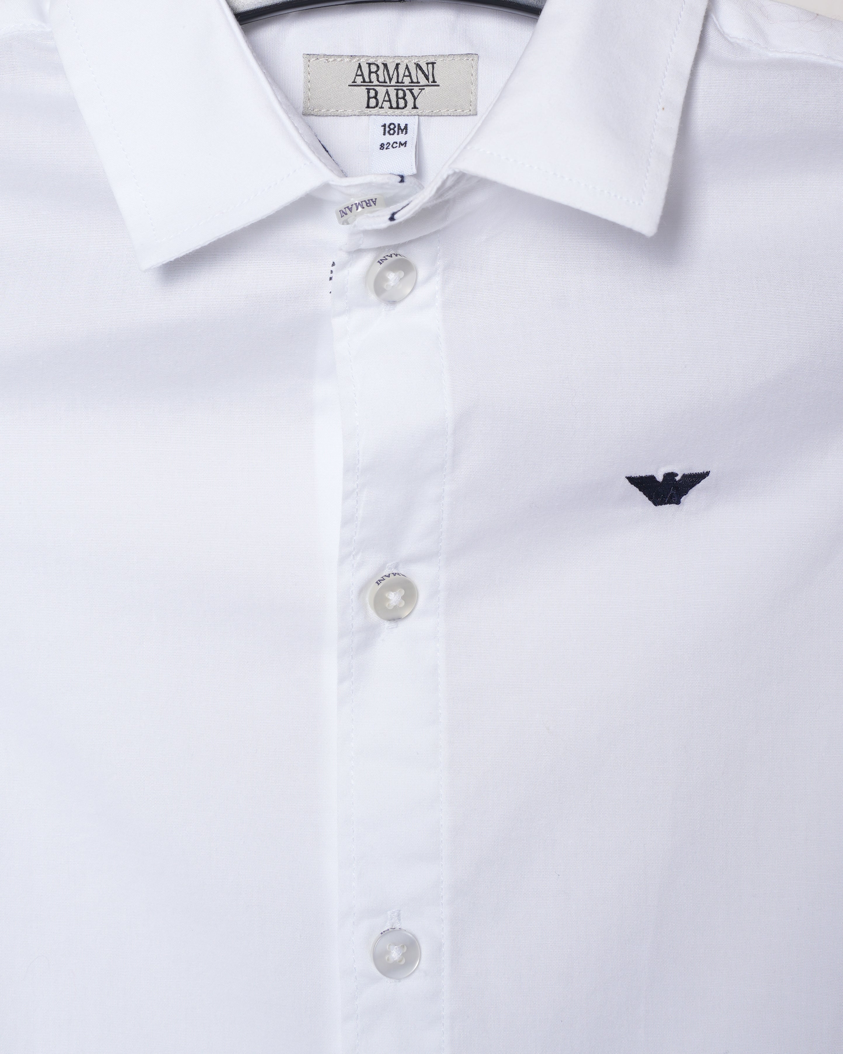 Armani White Plain Shirt