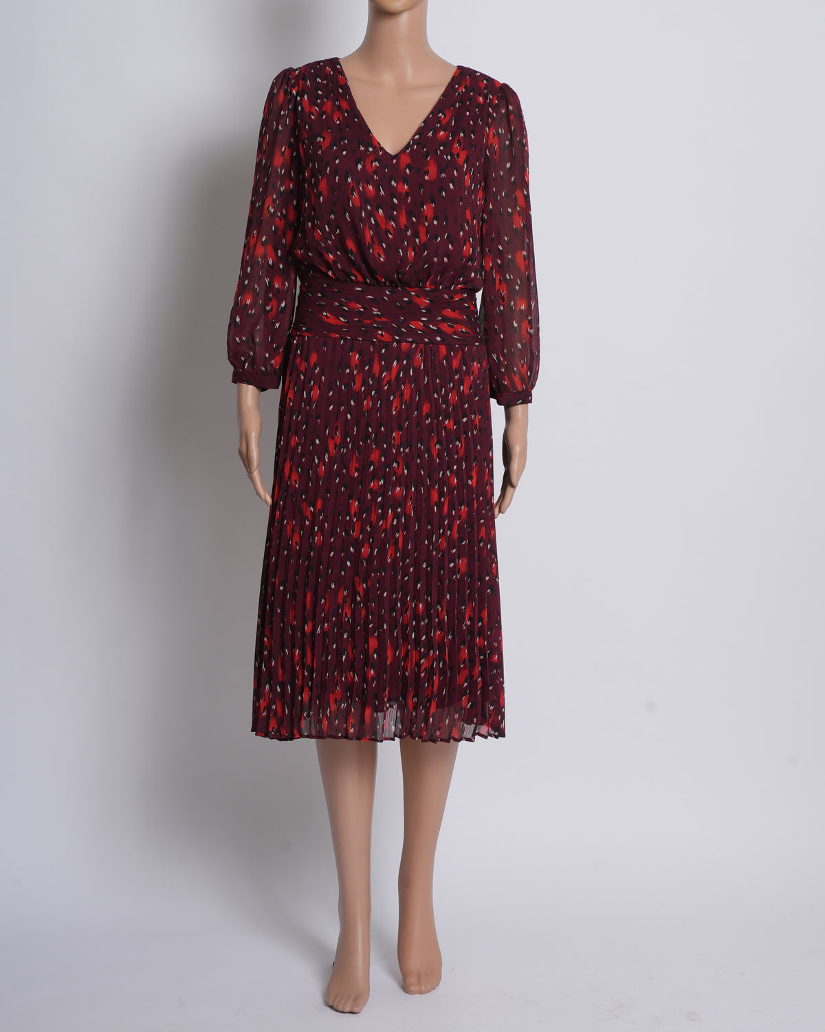 Karl Lagerfeld Elegant Pleated Midi Dress