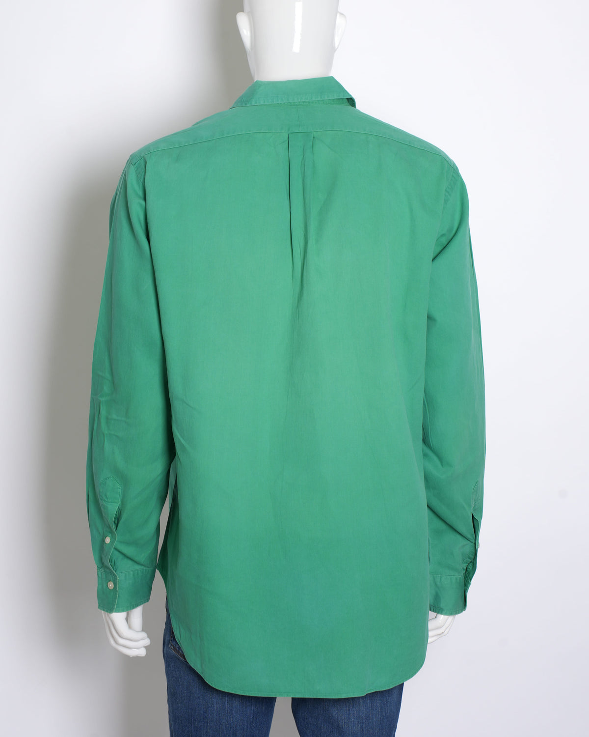 Ralph Lauren Men's Full-Sleeve Button-Down Shirt in Green