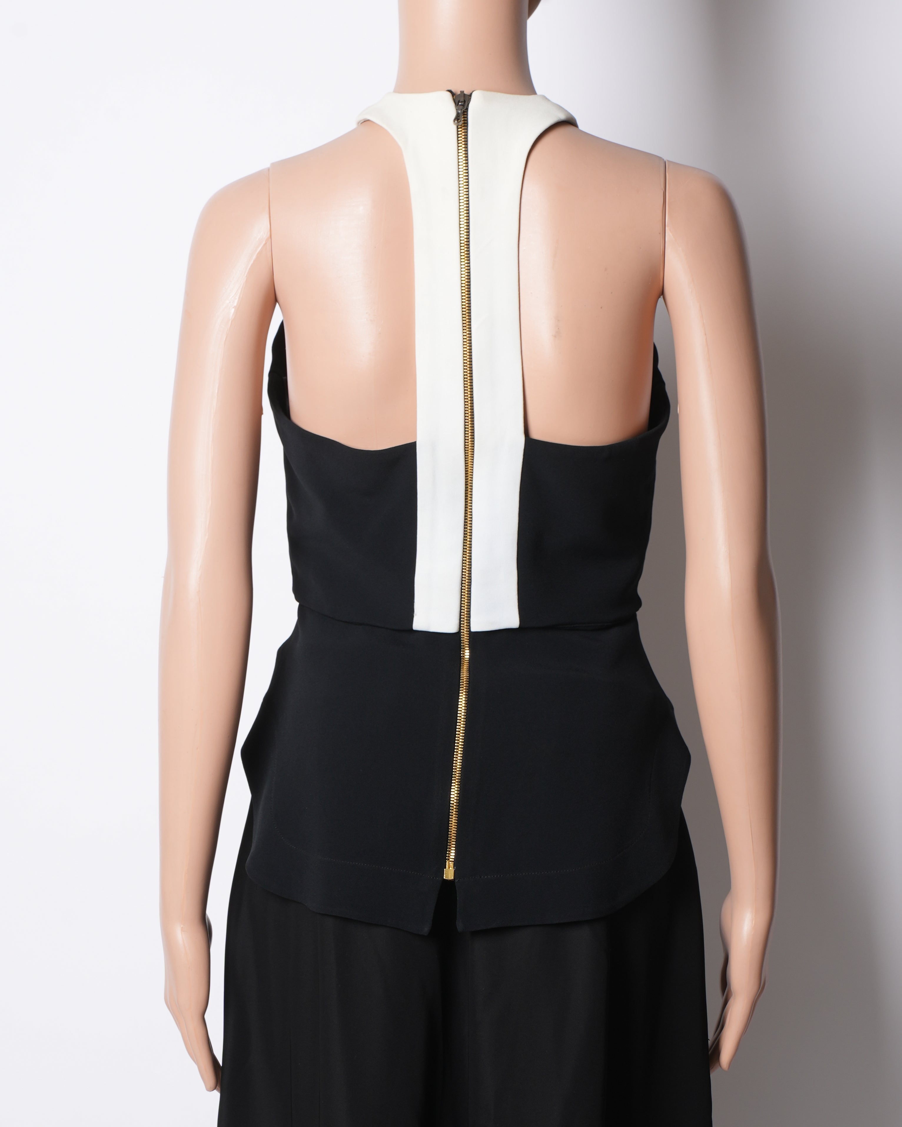 Roland Mouret Black Halter Nck Top