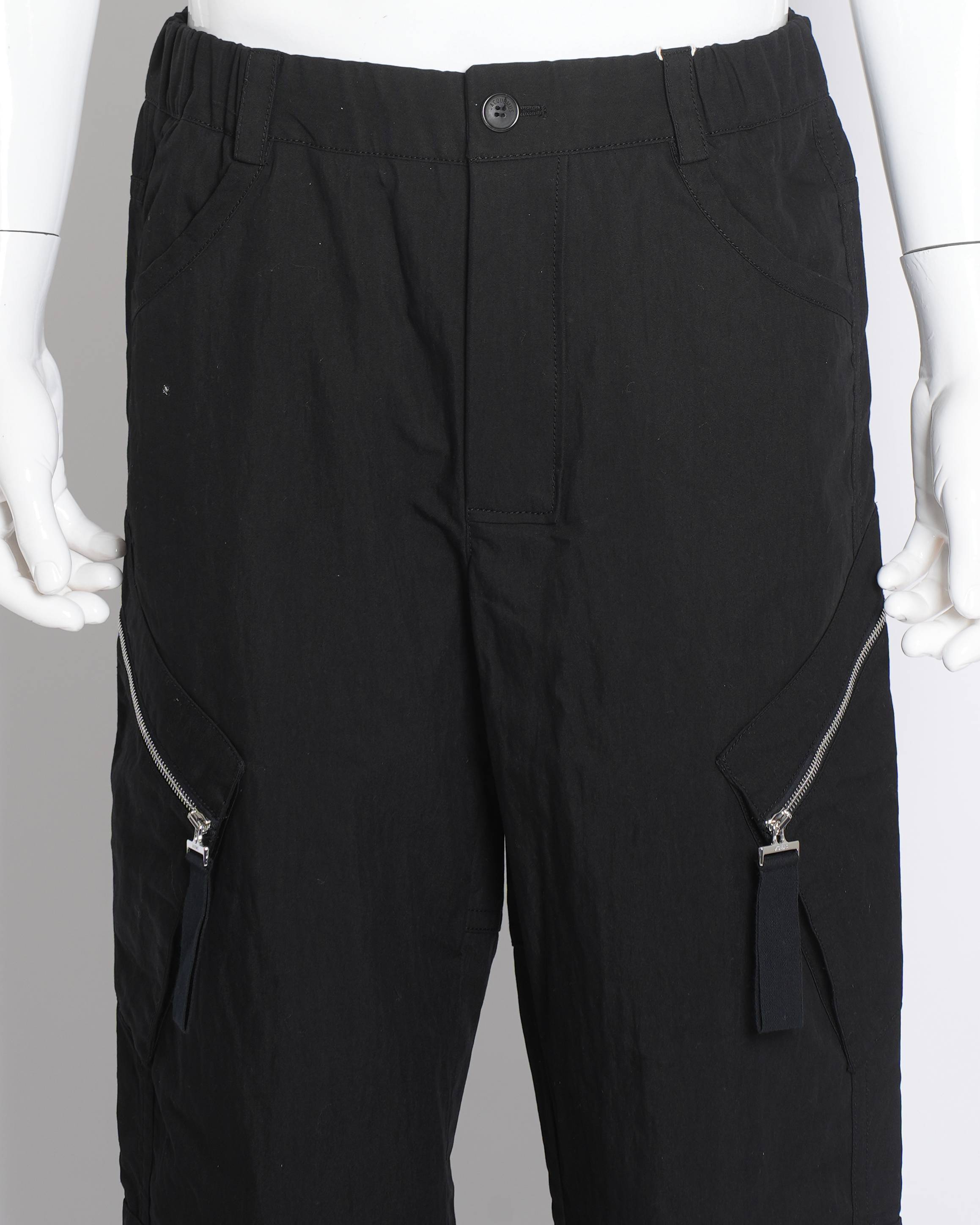 New Jacquemus Le Cargo Marrone Cotton Blend Pants Men's in Black