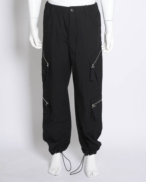 New Jacquemus Le Cargo Marrone Cotton Blend Pants Men's in Black