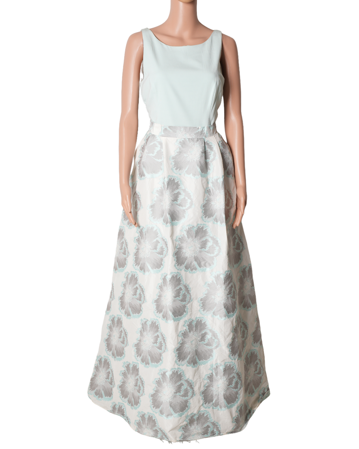 Aidan Mattox Boatneck Dress In Mint