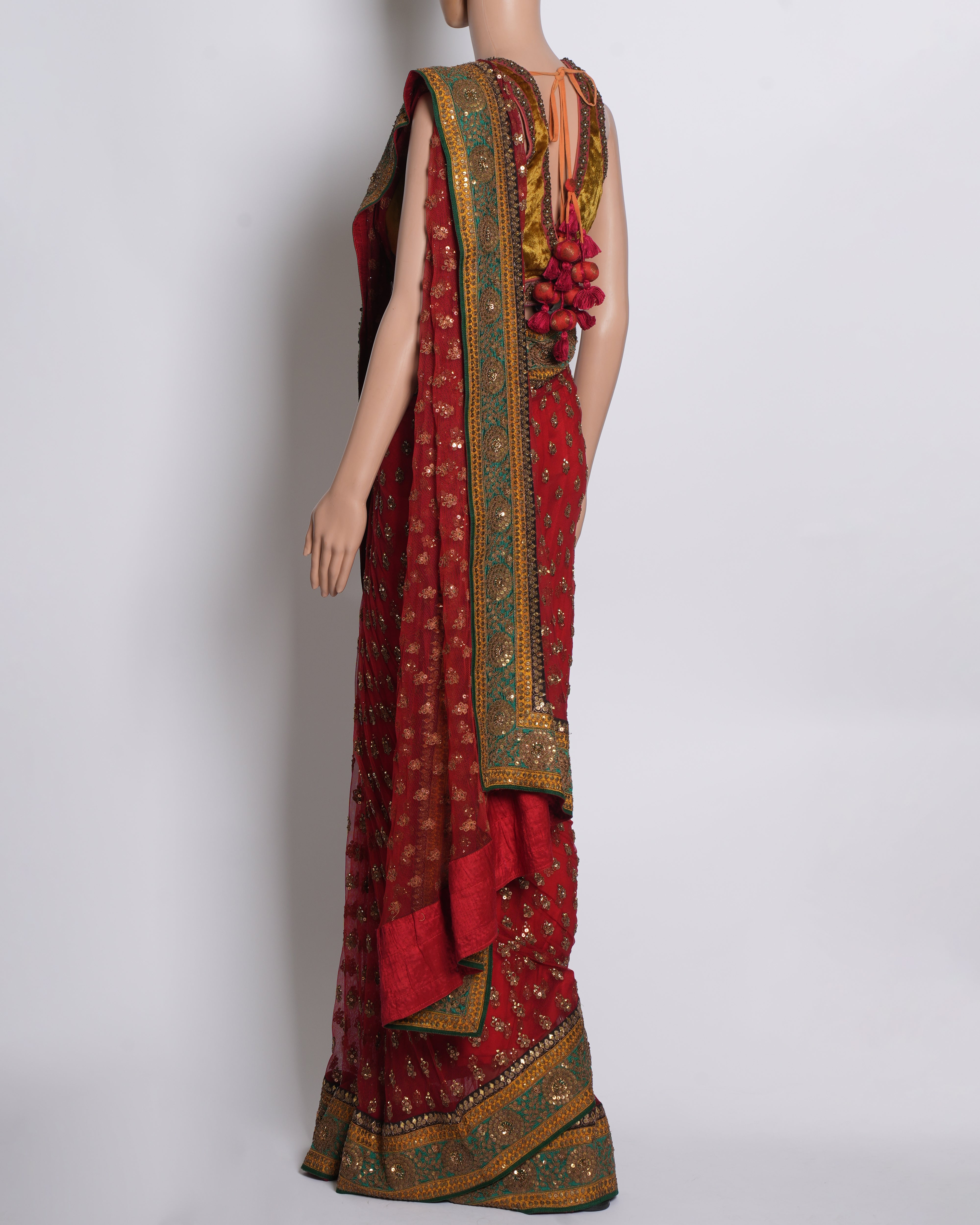 Sabyasachi net saree with sequin work