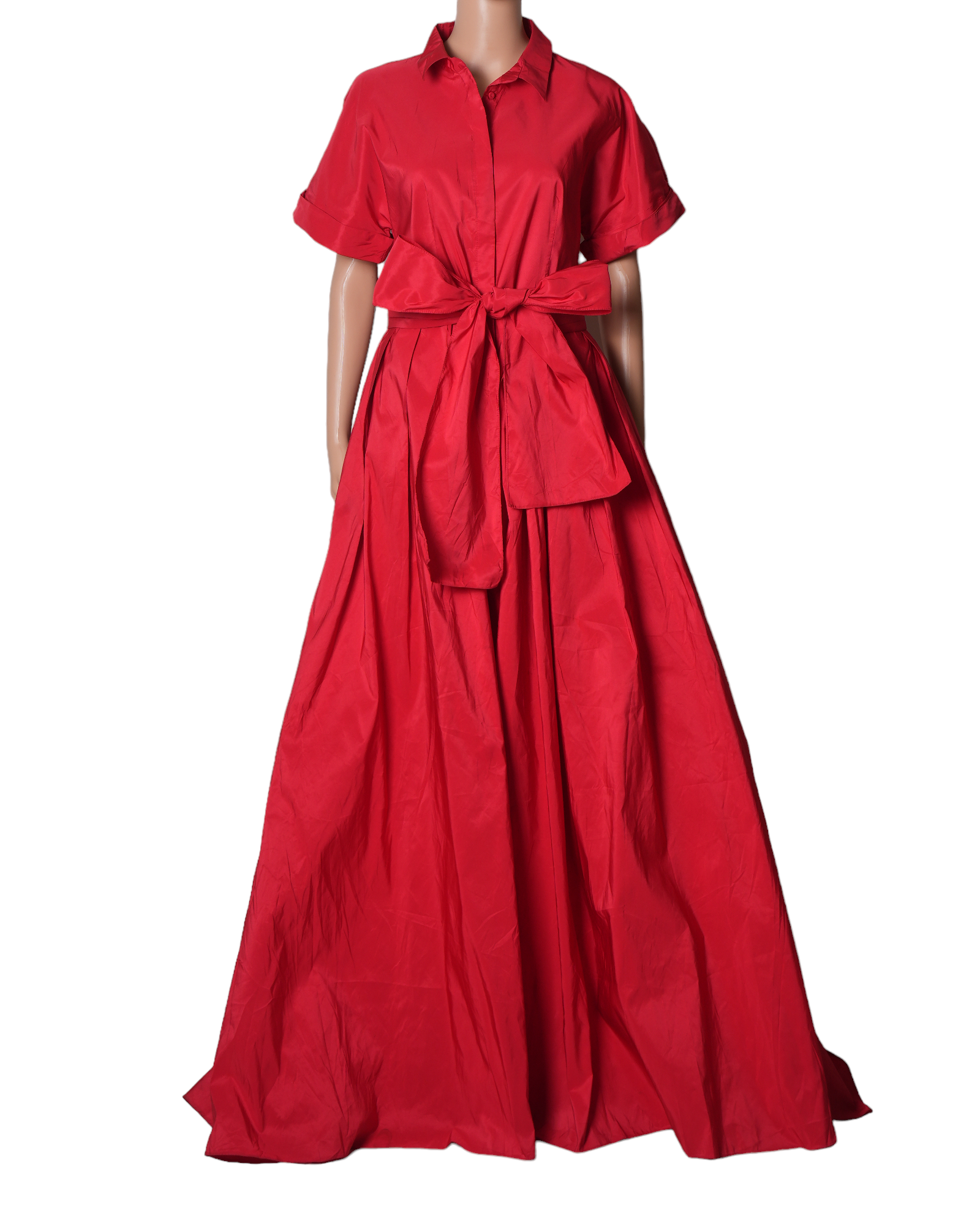 ⁠Carolina Herrera Taffeta Shirt Dress