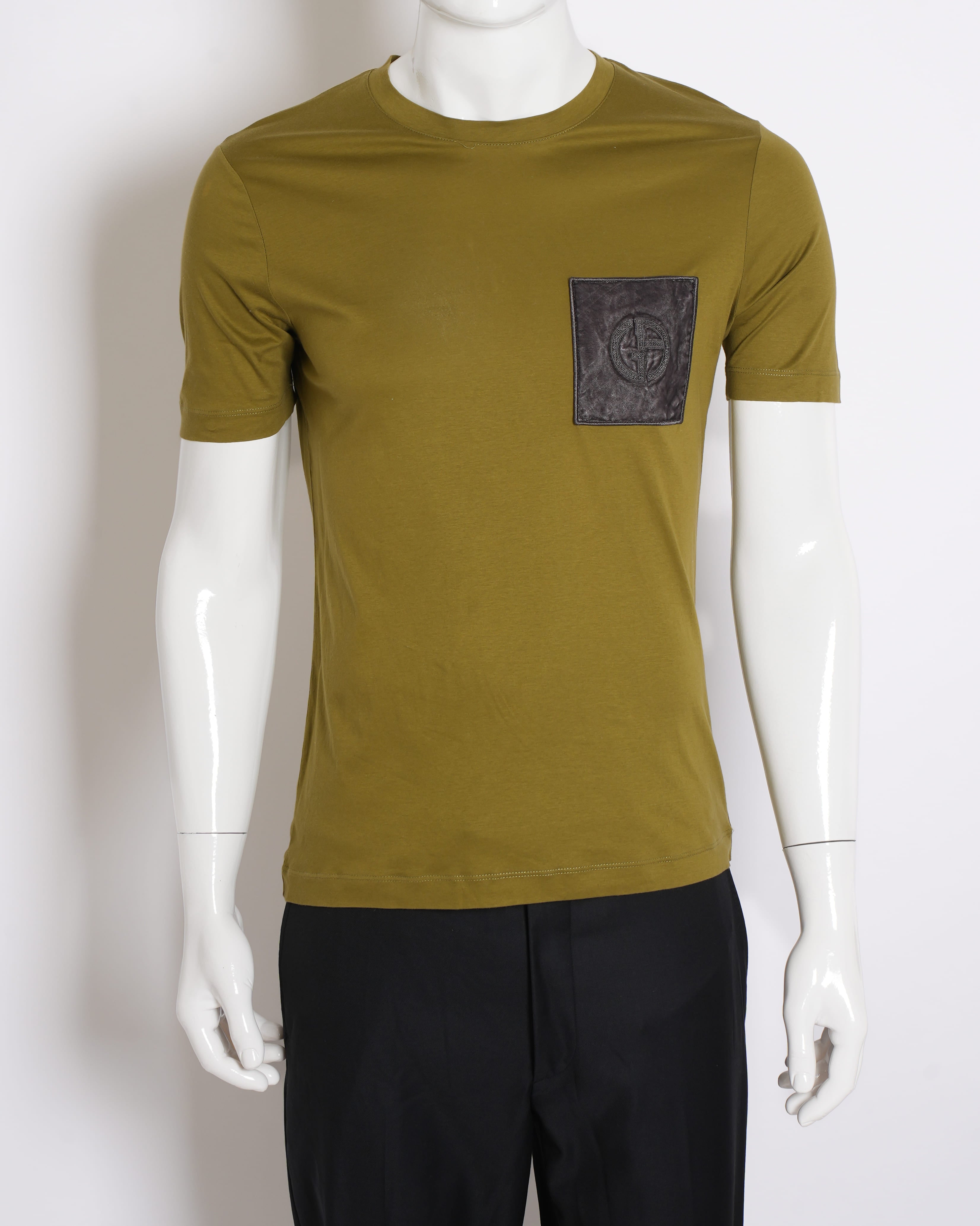 Giorgio Armani Men's T-shirt in Olive Green
