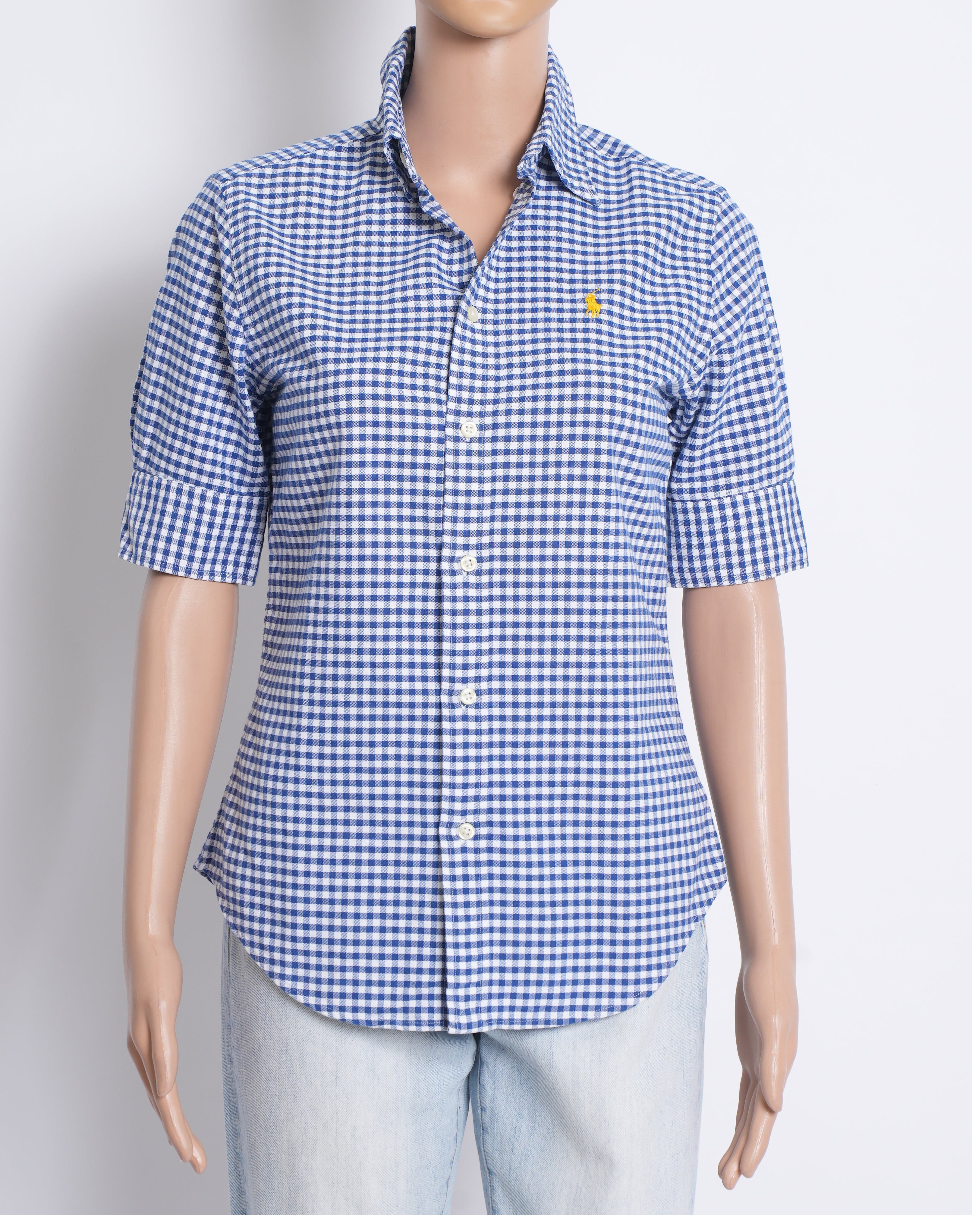 Ralph Lauren Blue Gingham Check Shirt