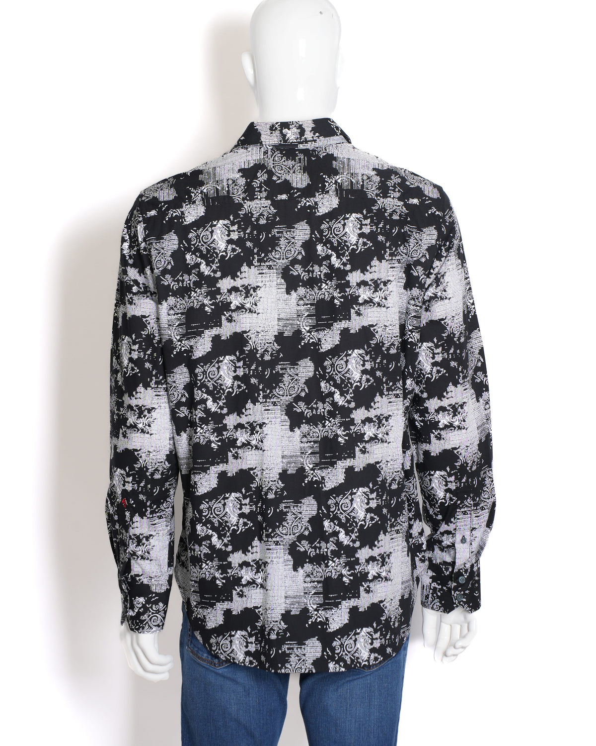 Robert Graham Black & White Button Down Full Sleeve Shirt