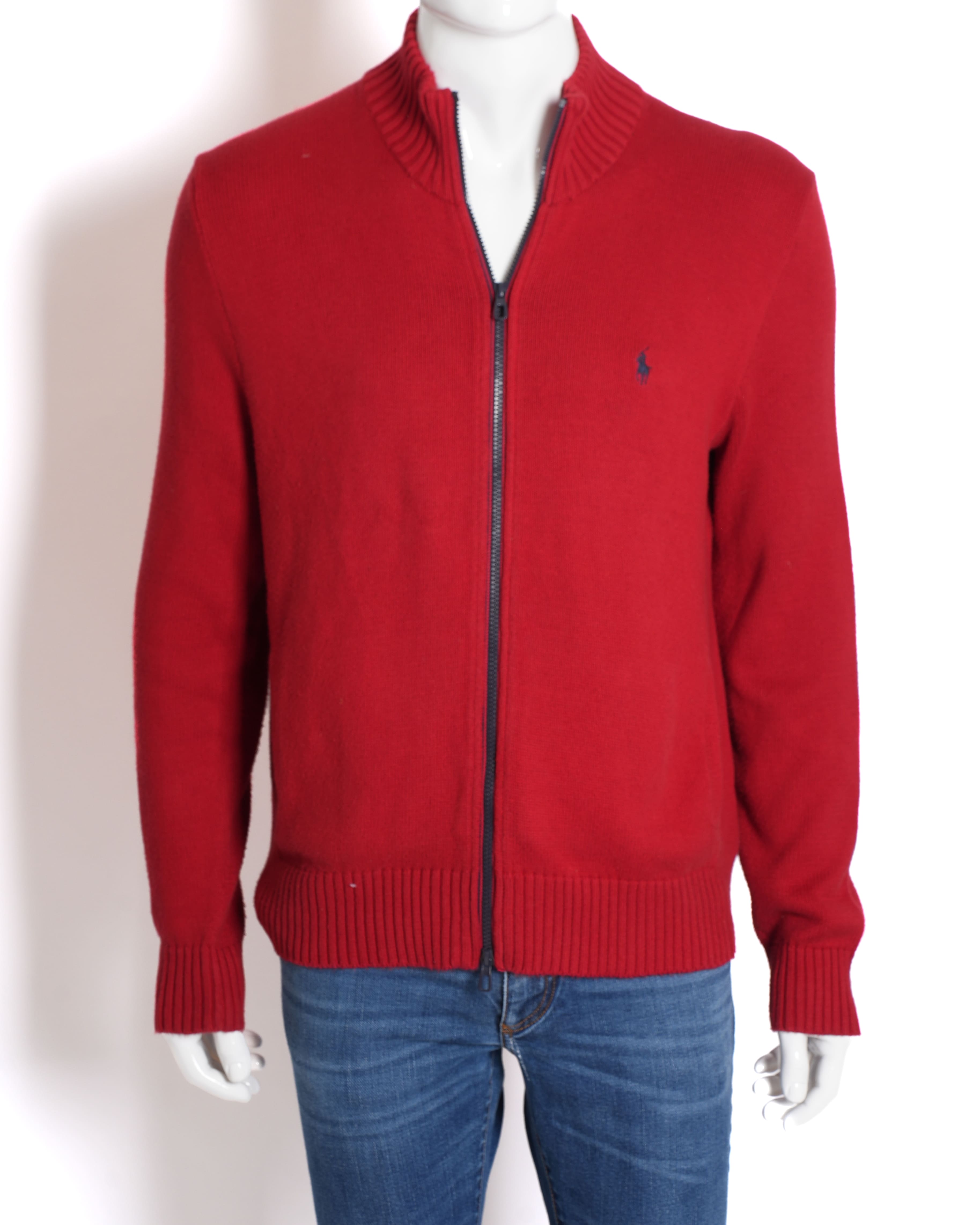 Polo Ralph Lauren Men's Zipper Sweater in Red