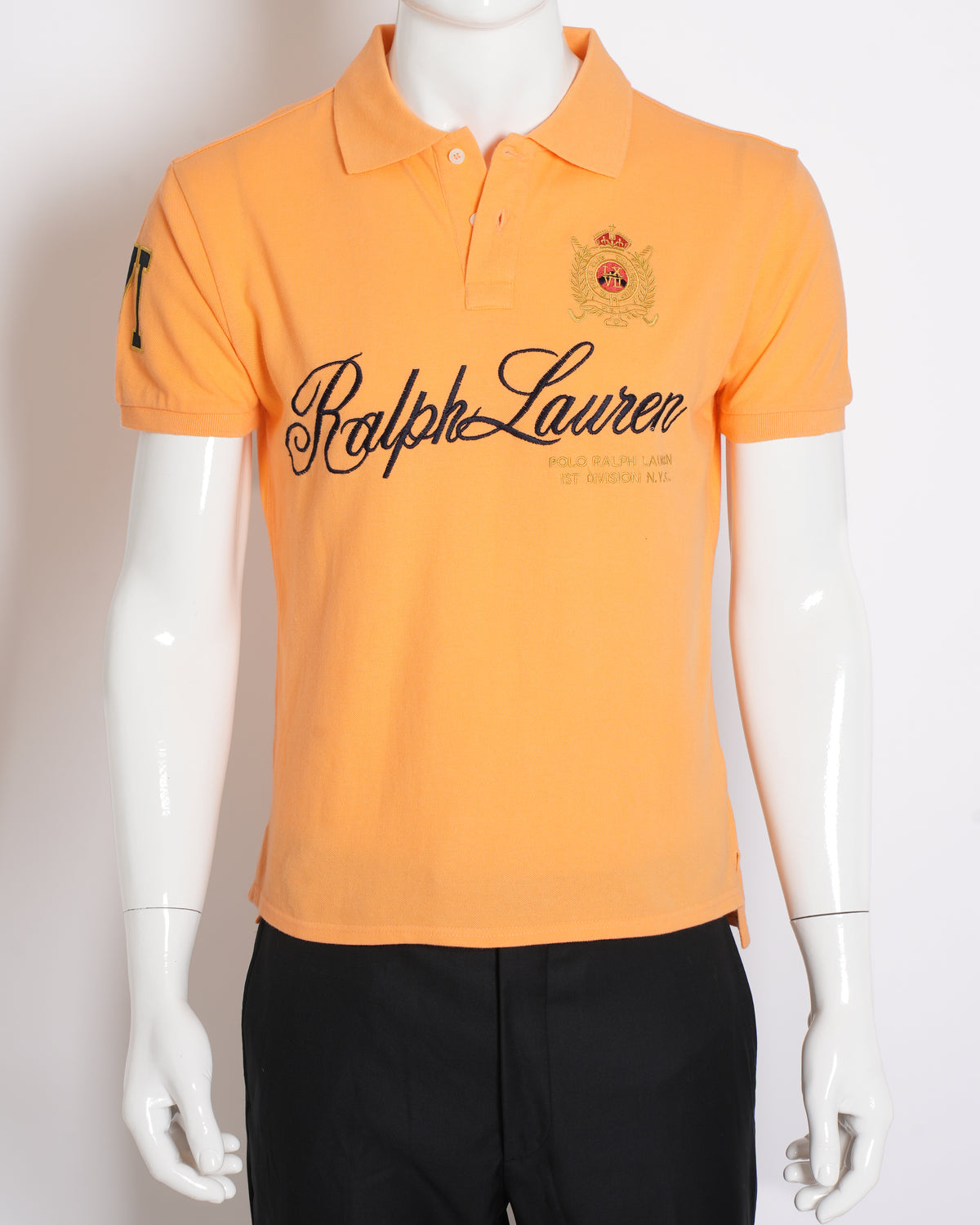 Polo by Ralph Lauren men’s T-shirt in orange with embroidered detailing