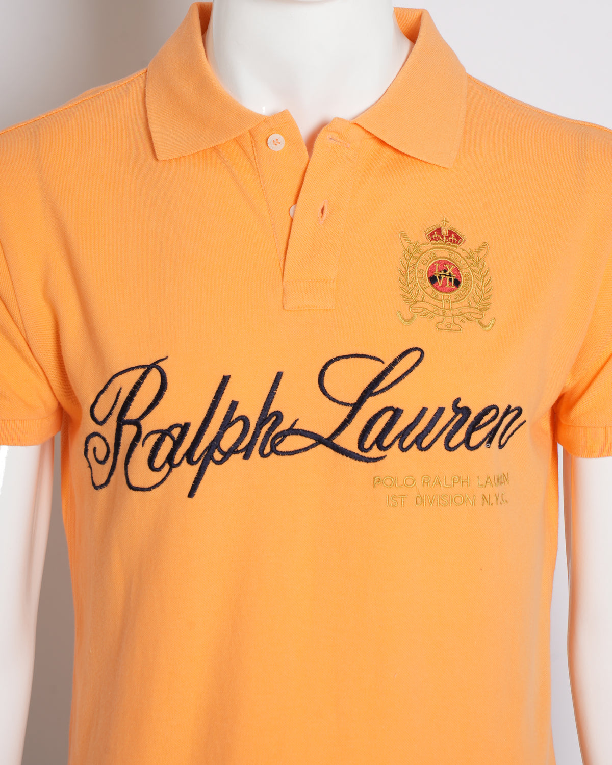 Polo by Ralph Lauren men’s T-shirt in orange with embroidered detailing