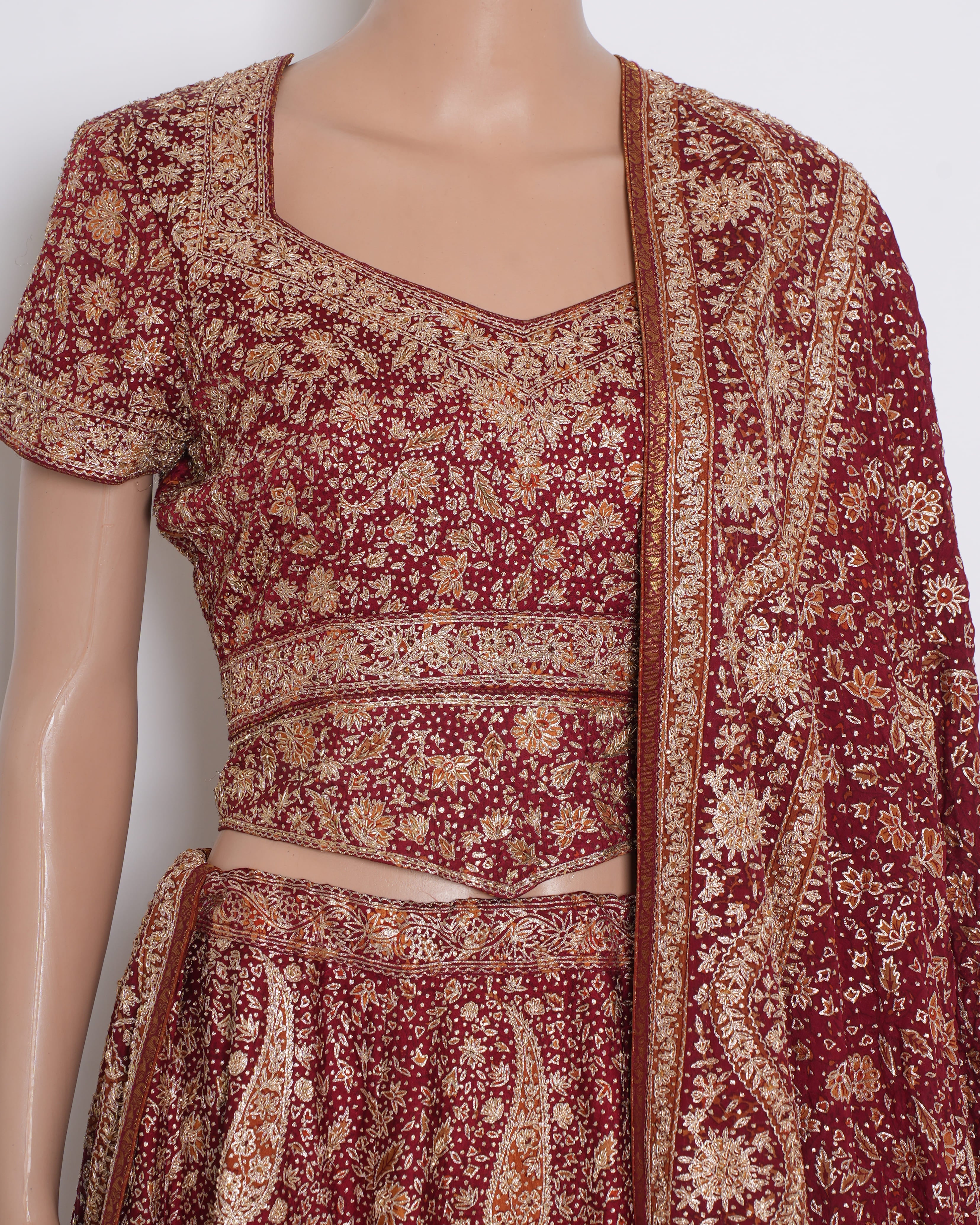 Ritu Kumar Red Lehenga Set
