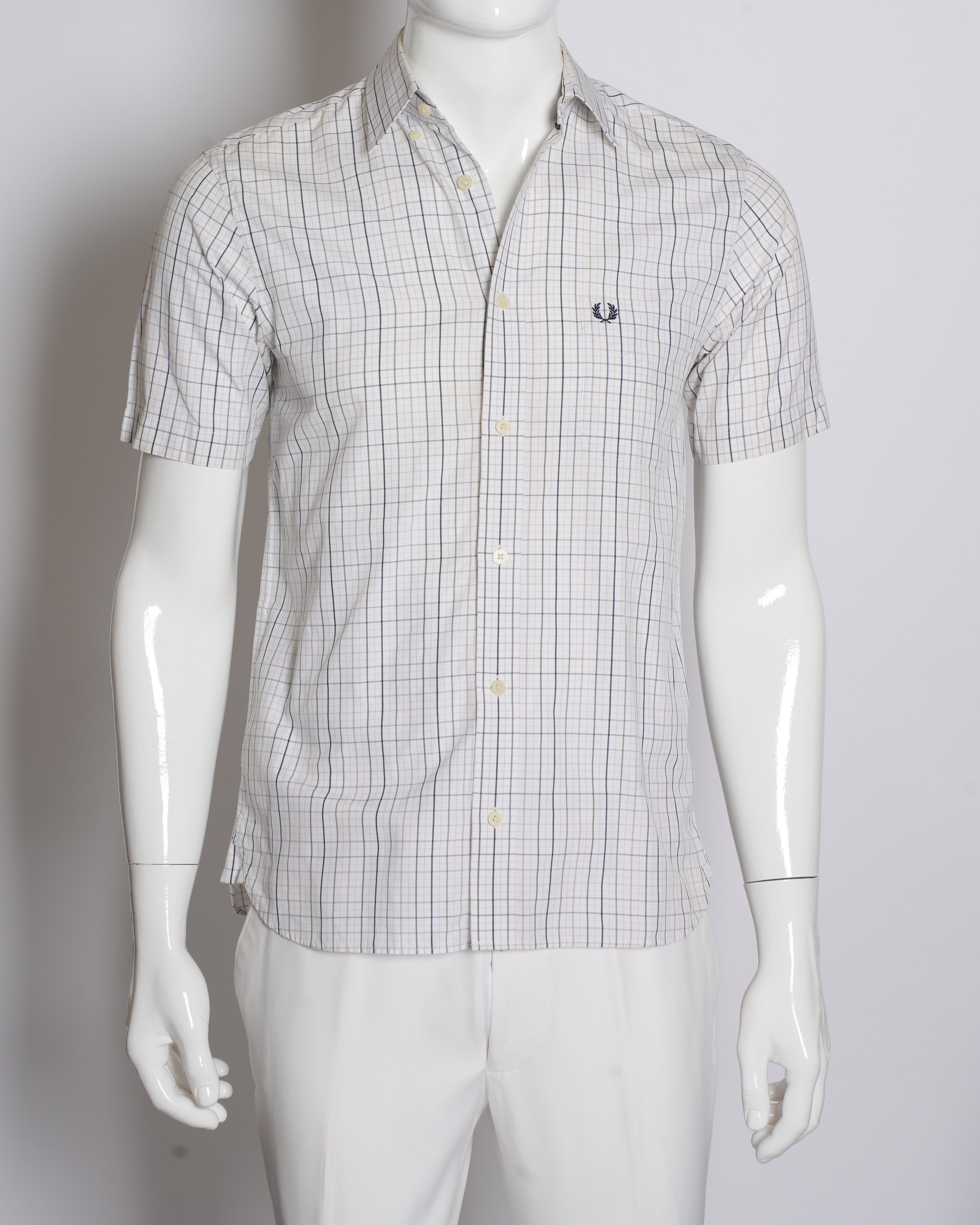 Fred perry classic gingham short sleeve shirt