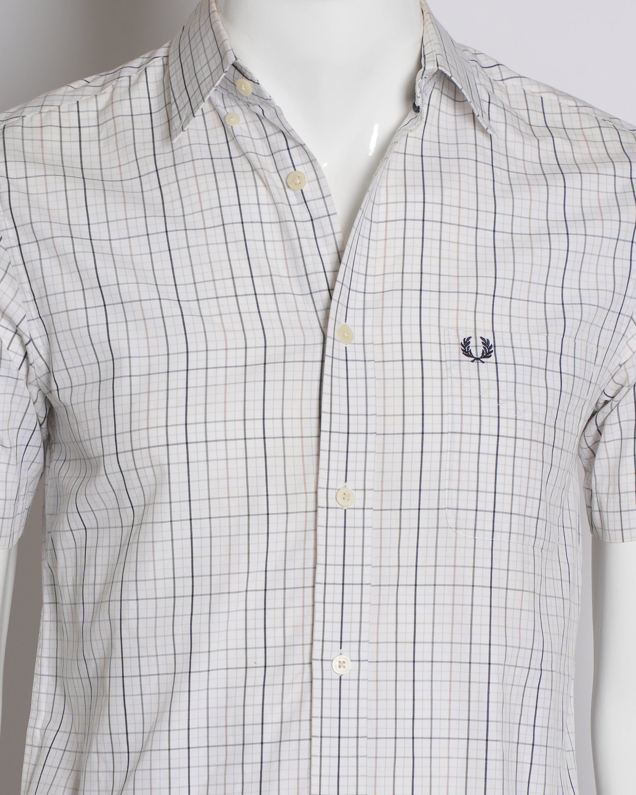 Fred perry classic gingham short sleeve shirt