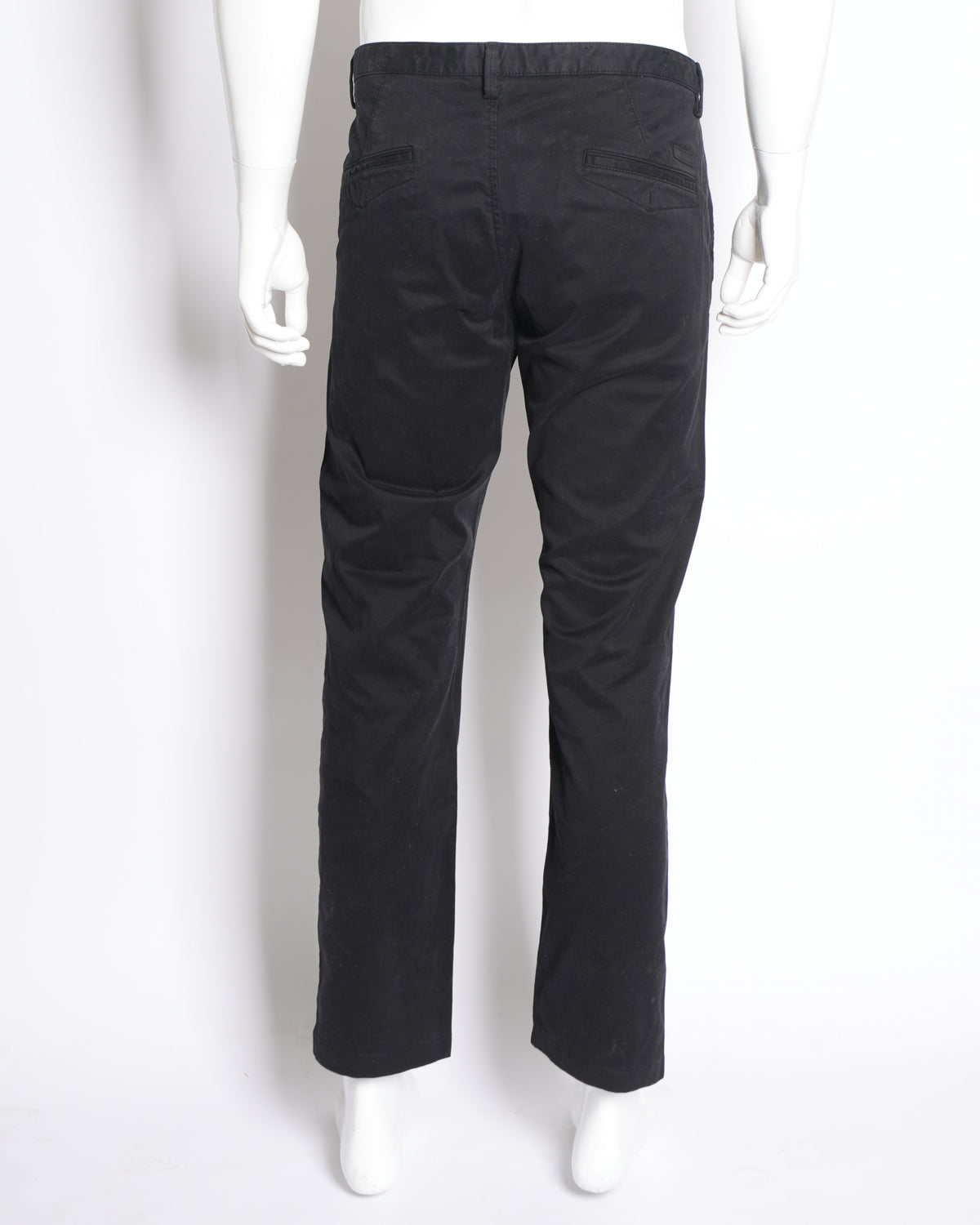 BOSS Men's Black Straight-Fit Jeans