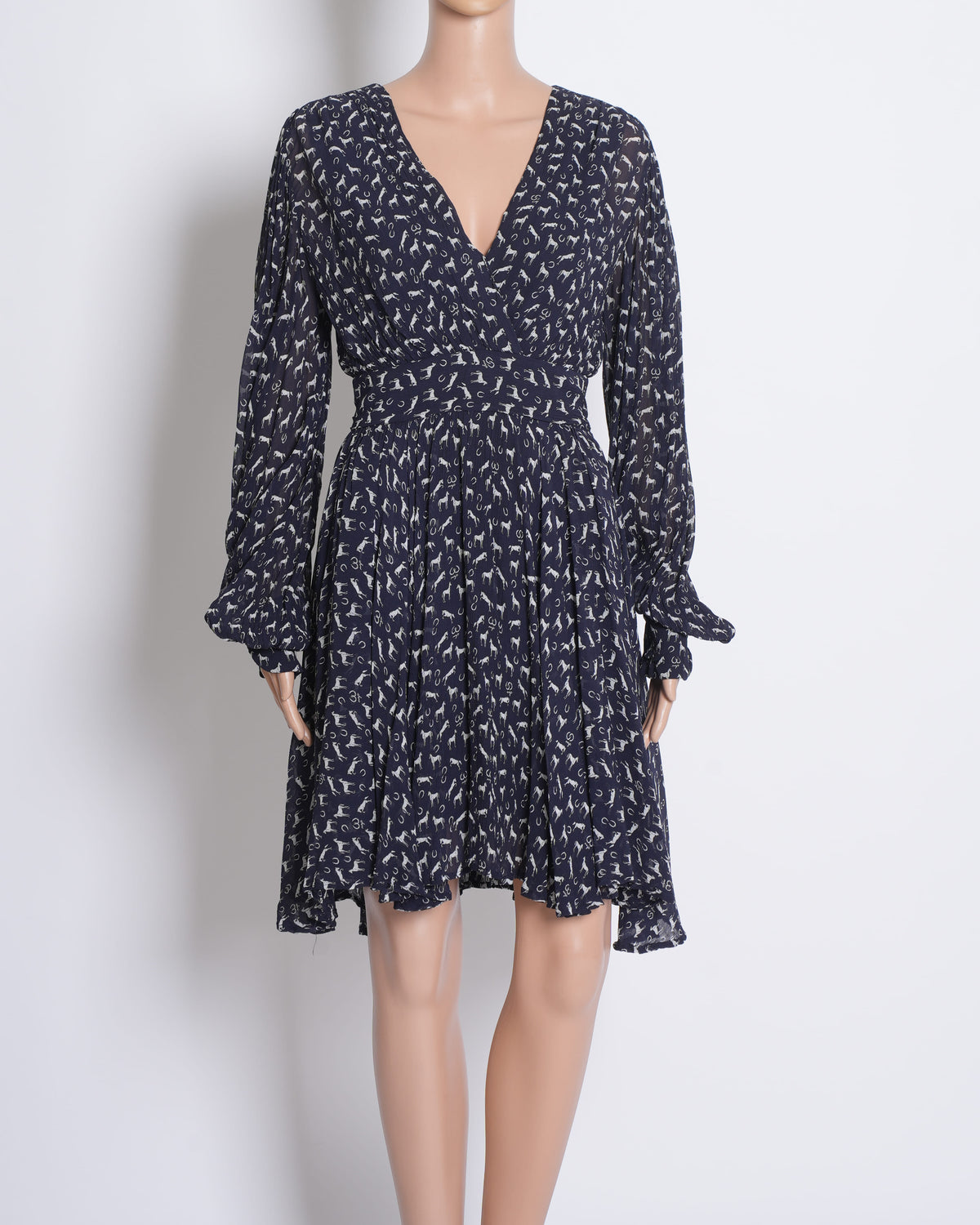 Maje Flowy Dress In Black