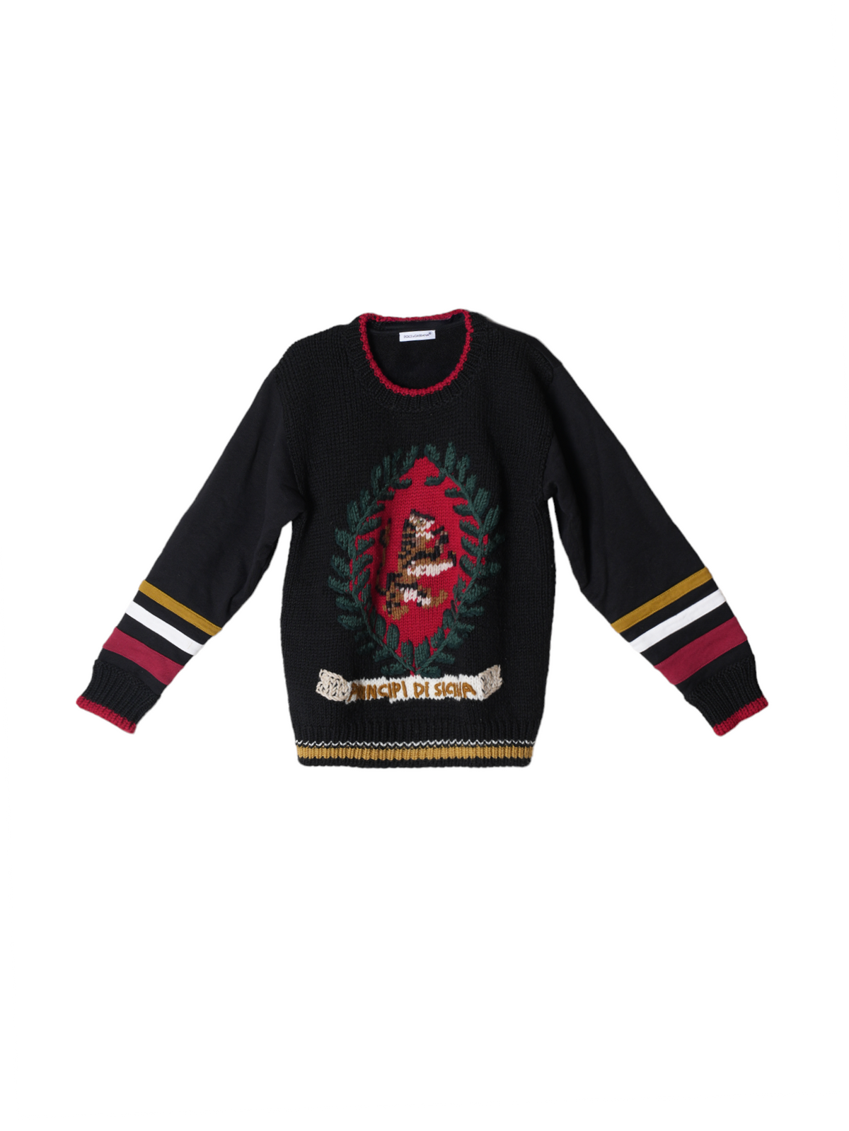 Dolce & Gabbana Jersey + Woven Sweatshirt