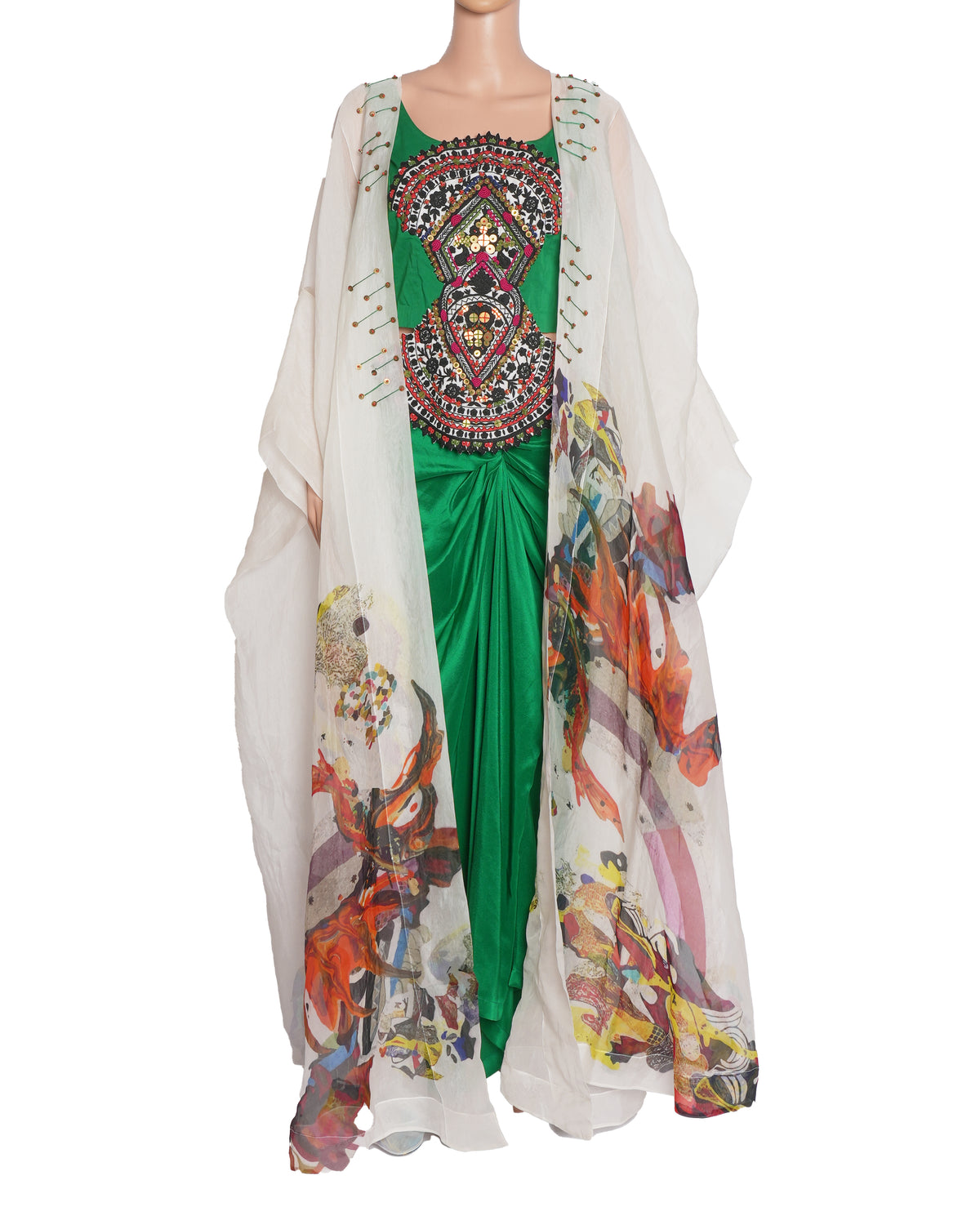 New Anamika Khanna Set of 3 with white jacket