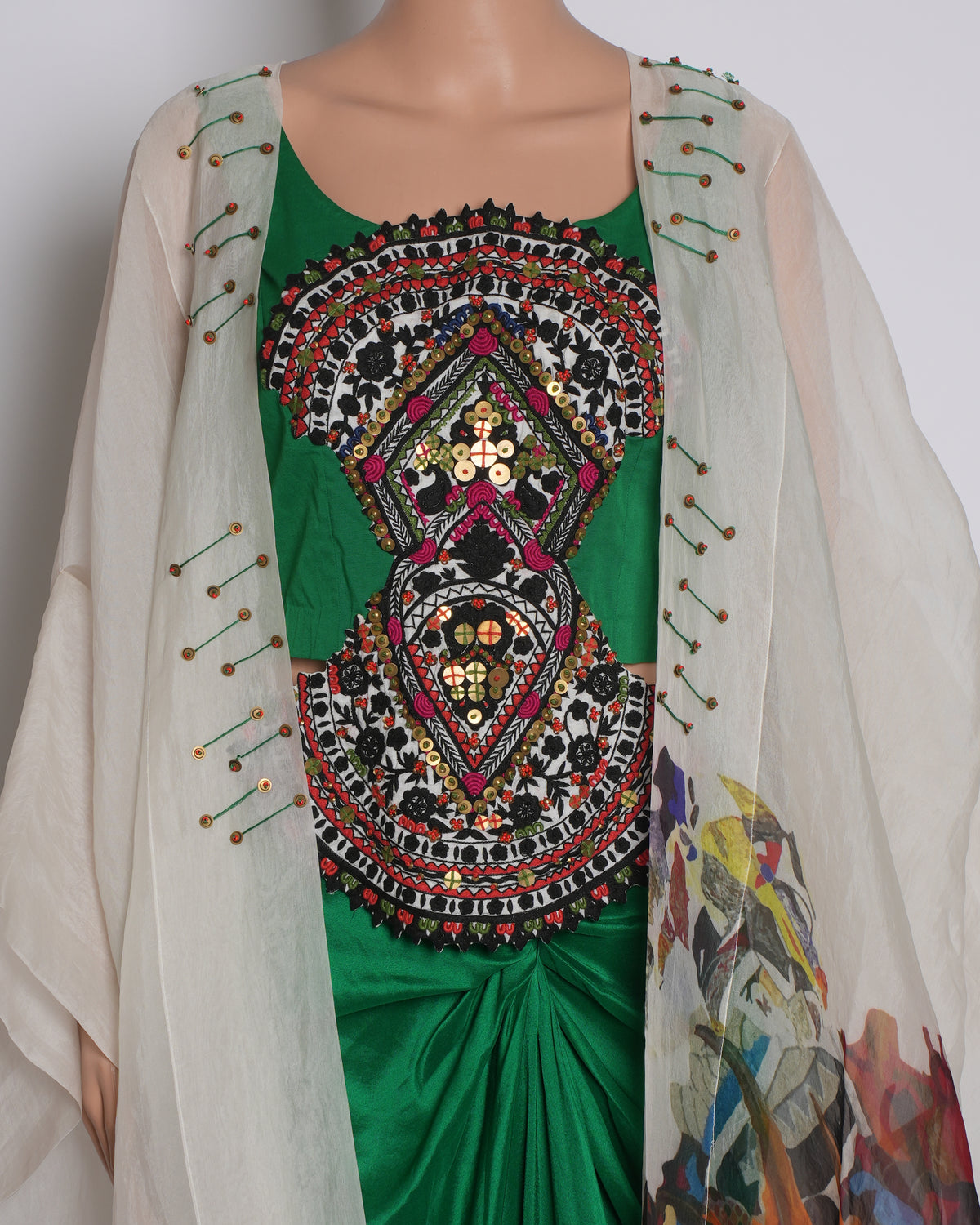 New Anamika Khanna Set of 3 with white jacket
