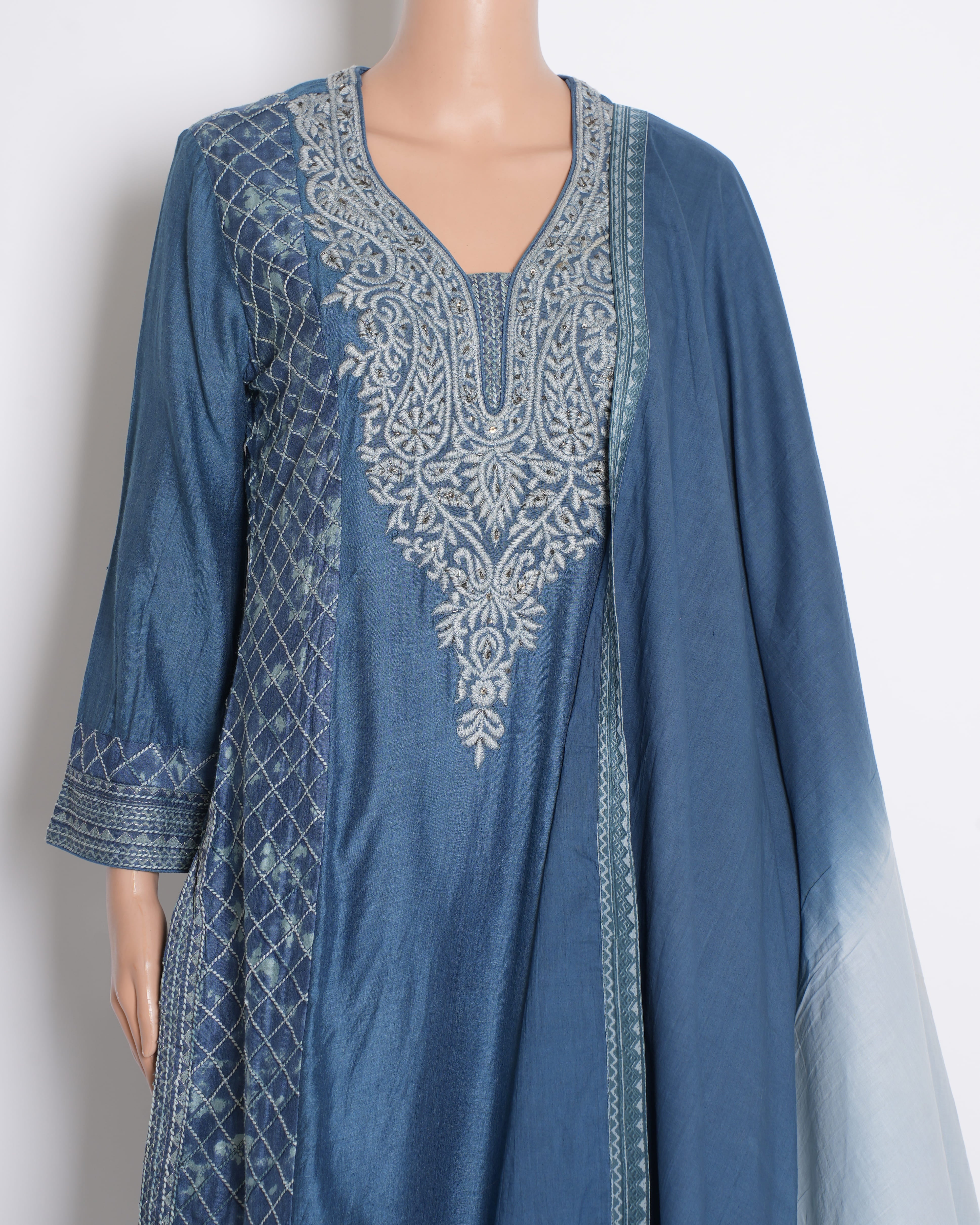 Ritu Kumar Set of 3 Kurta Set in Blue