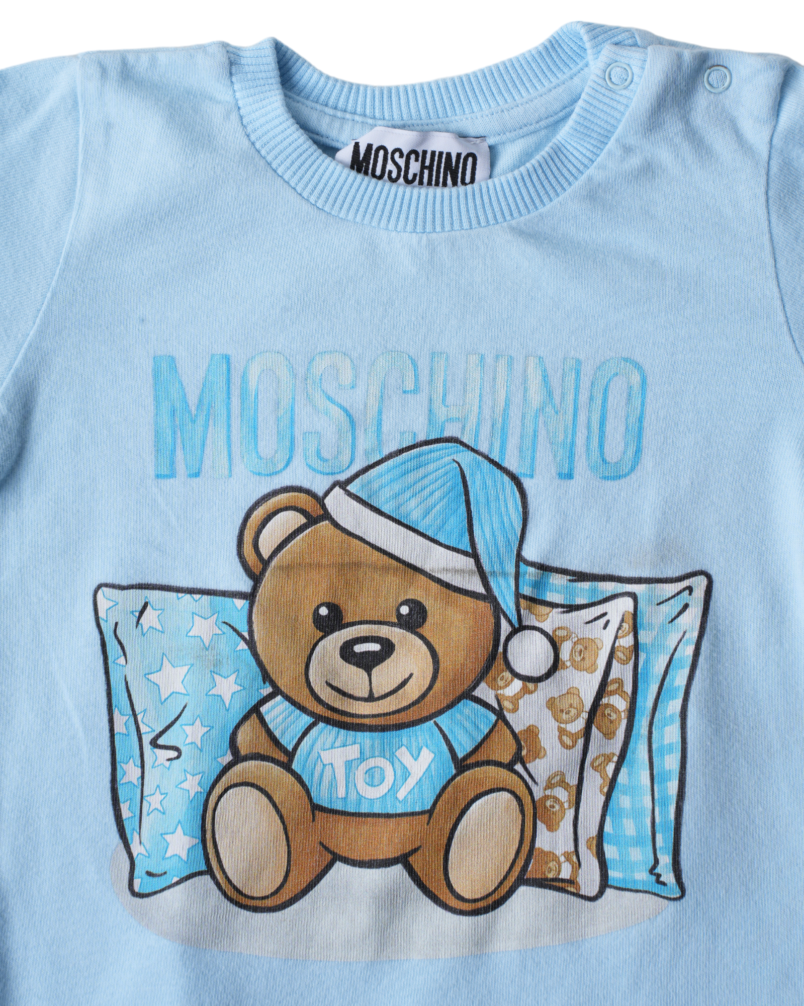 Moschino Blue Printed T-shirt