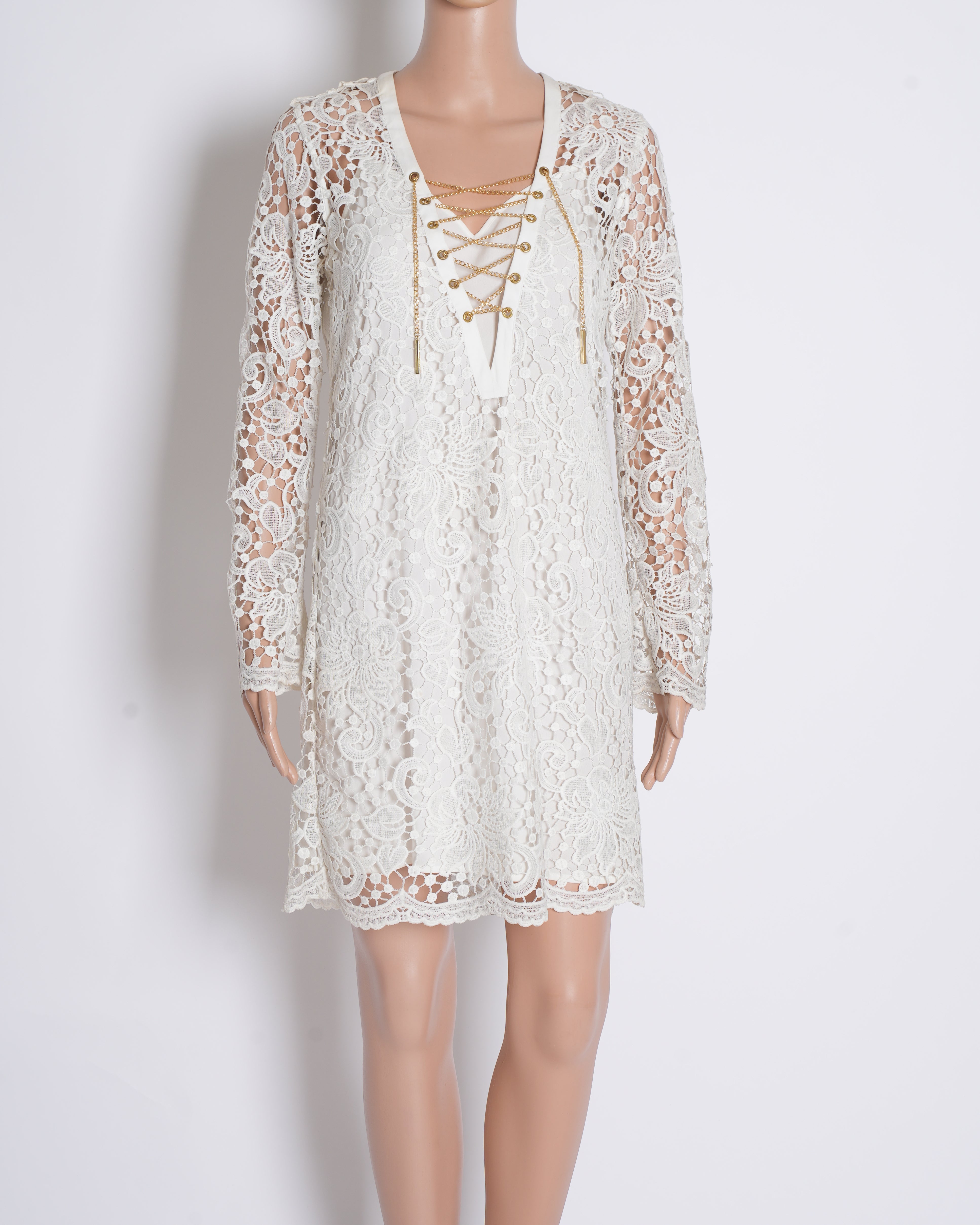 Michael Kors Lace Dress In White