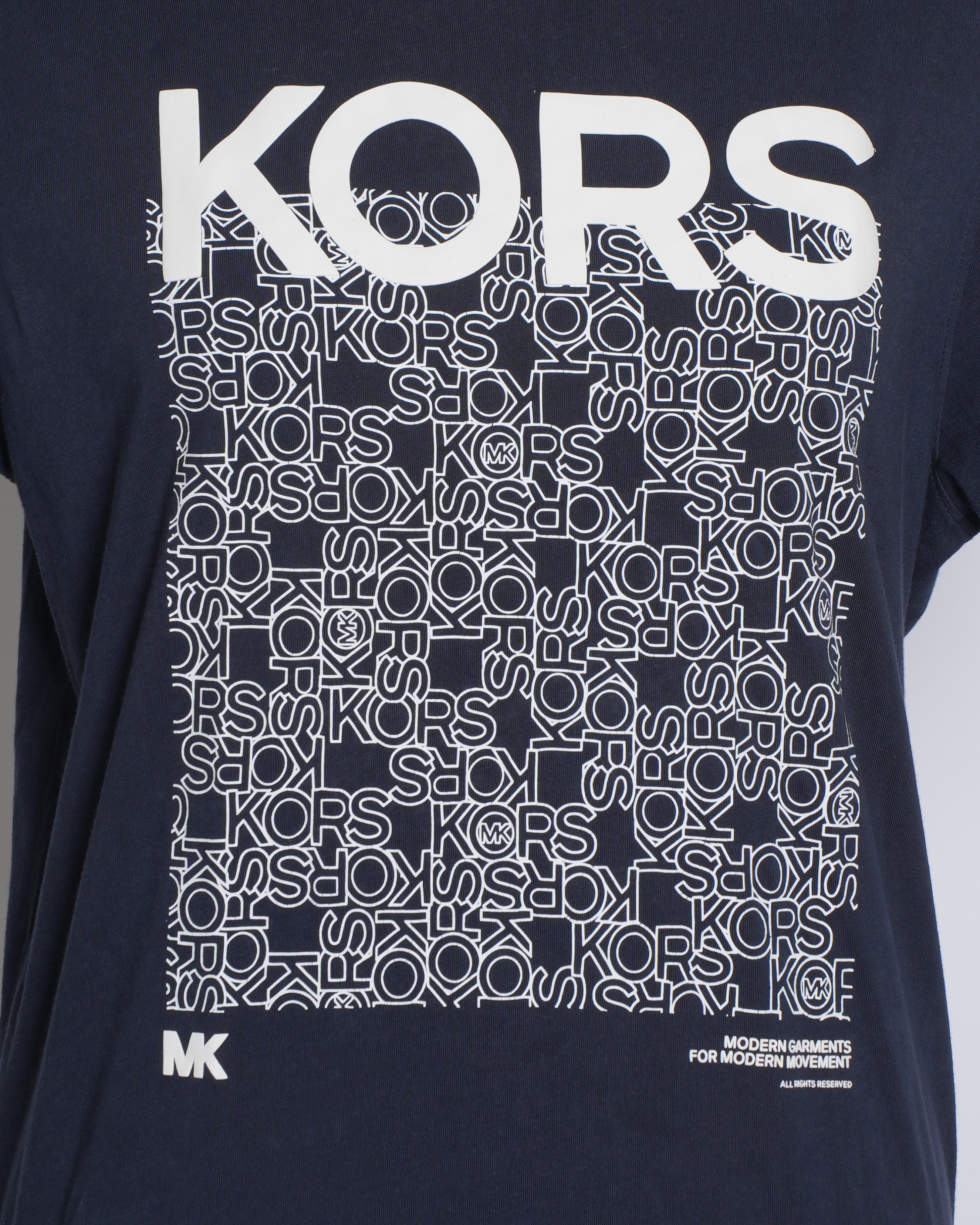 MK Black Center Placement Print T-shirt