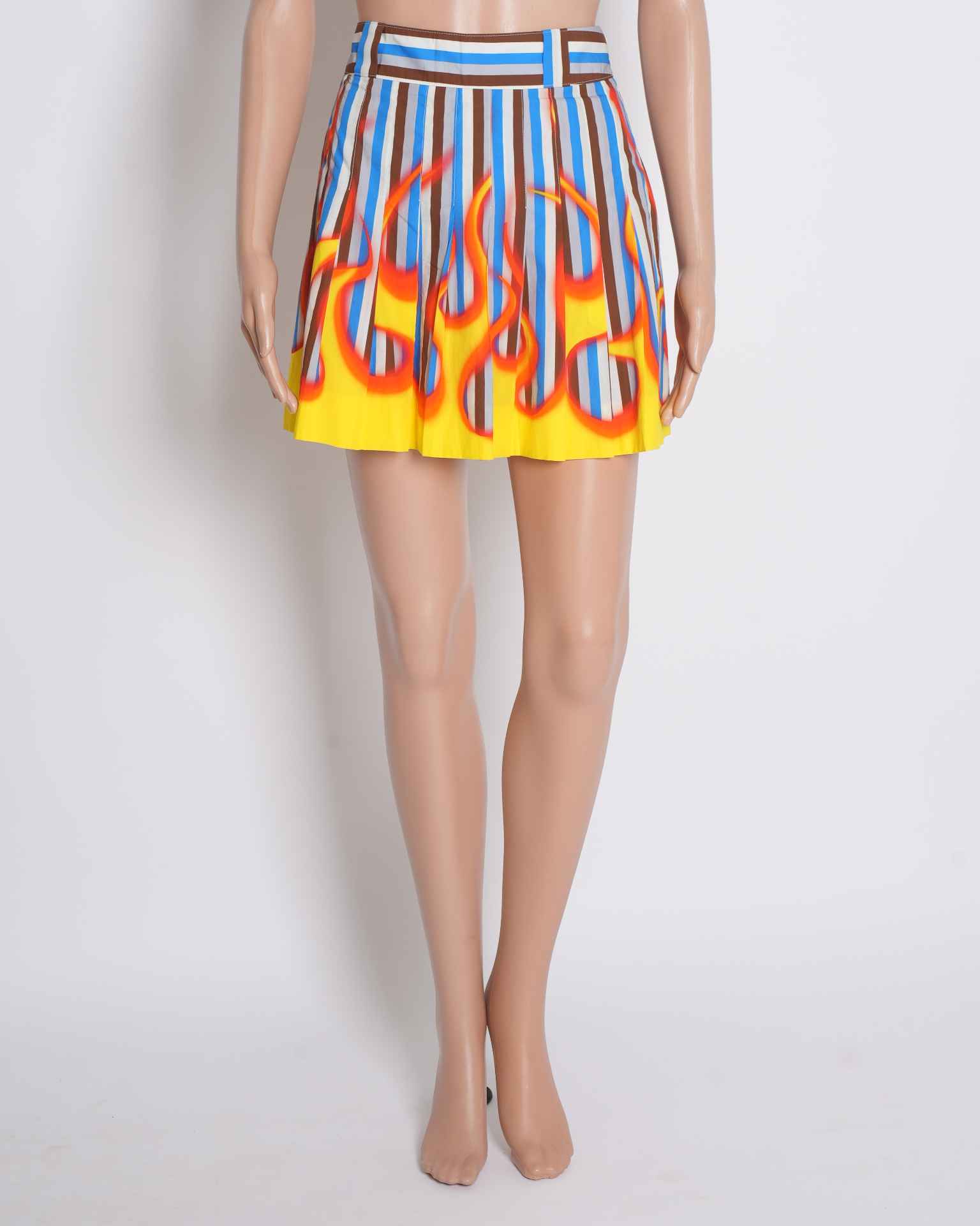 Prada Flame Printed Women's Skirt
