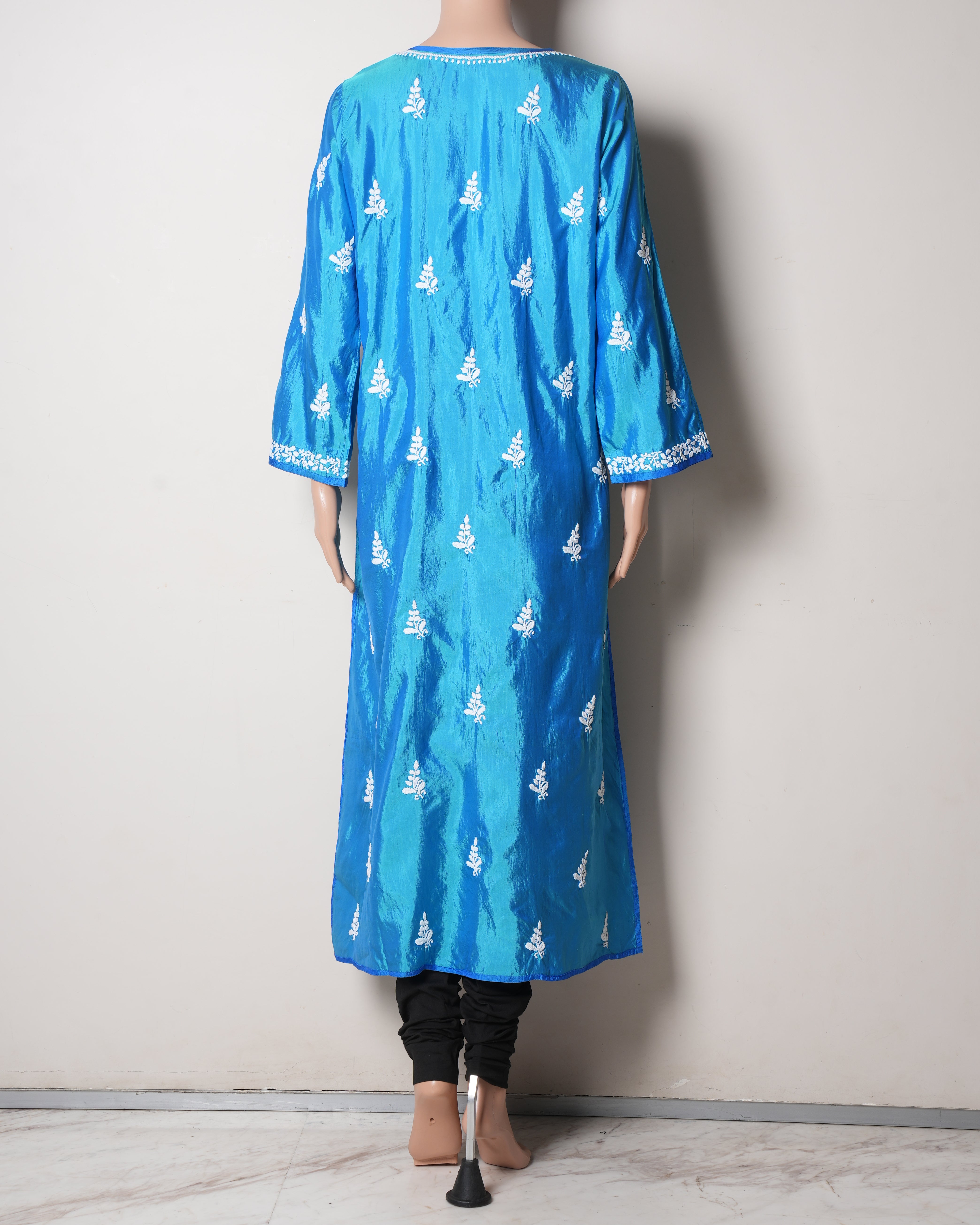 New Ahilaya Embroidered Kurta In Blue