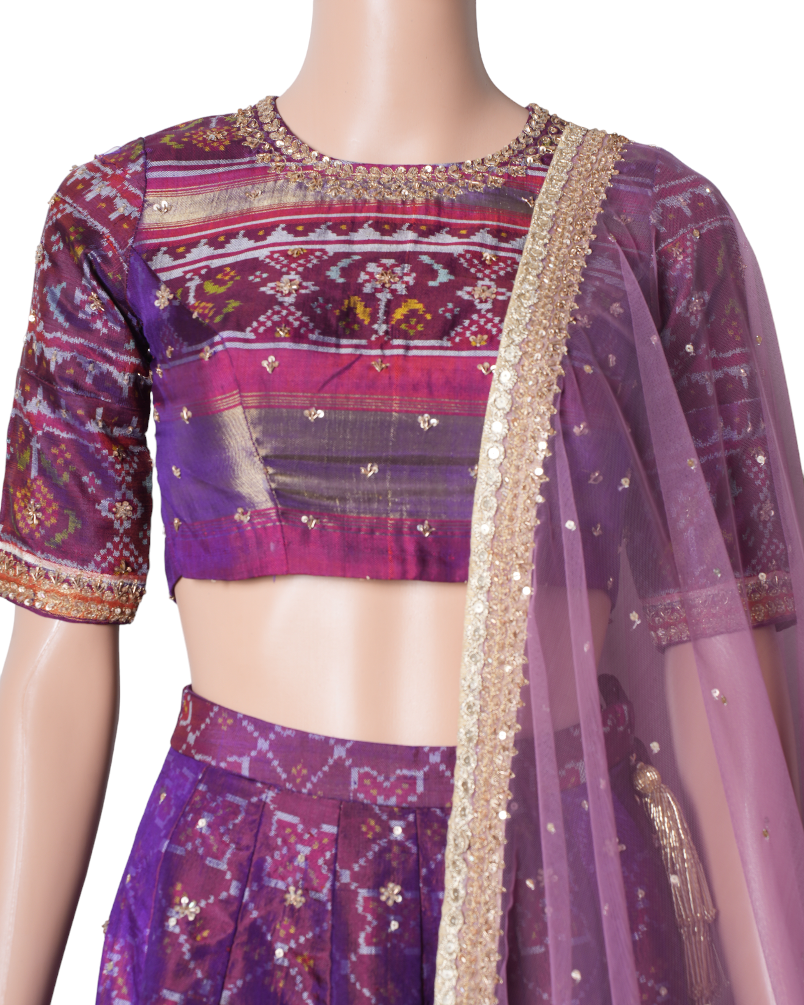 Ayesha Coture Purple Lehenga