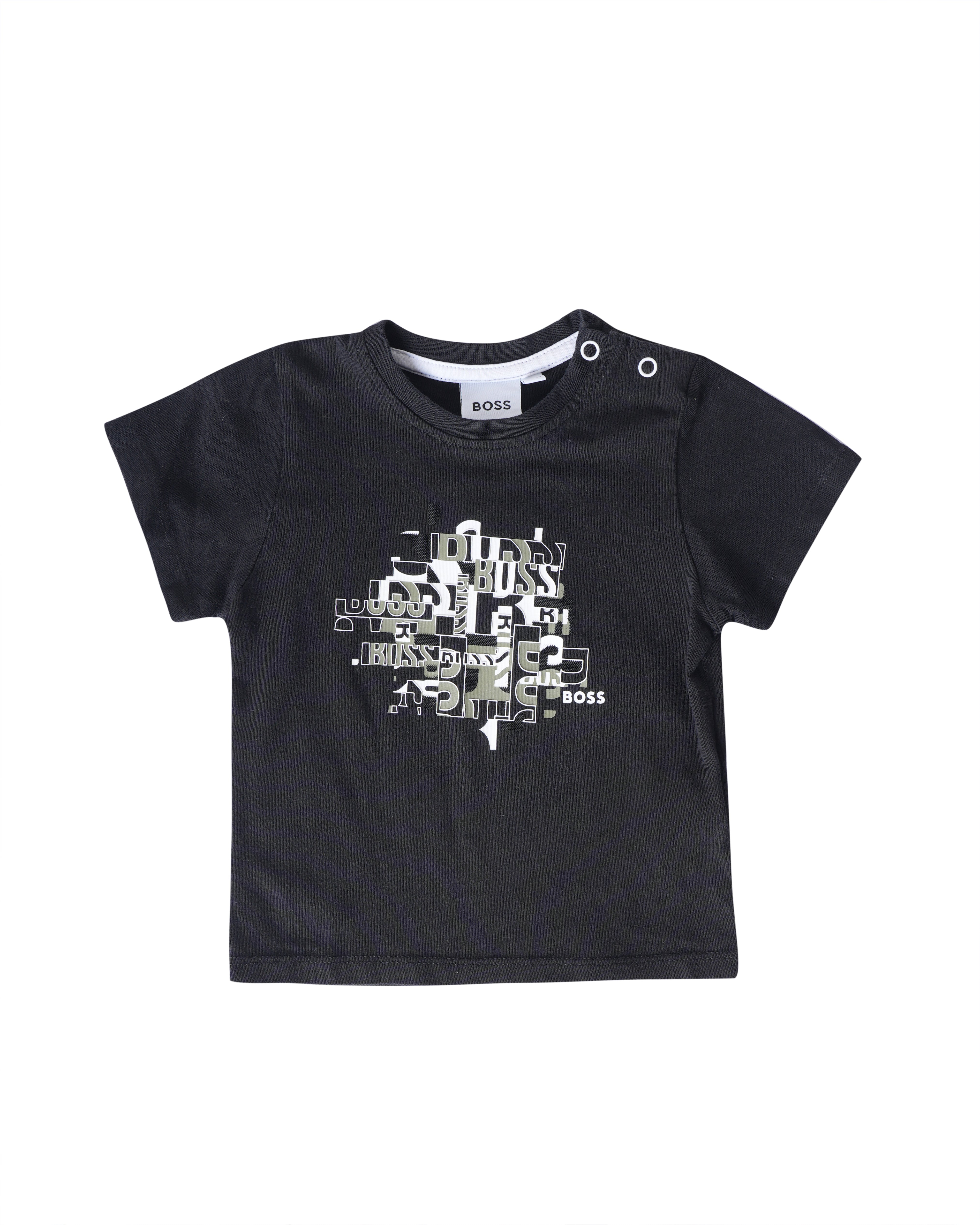 Boss Black T-Shirt With Center Print Placement