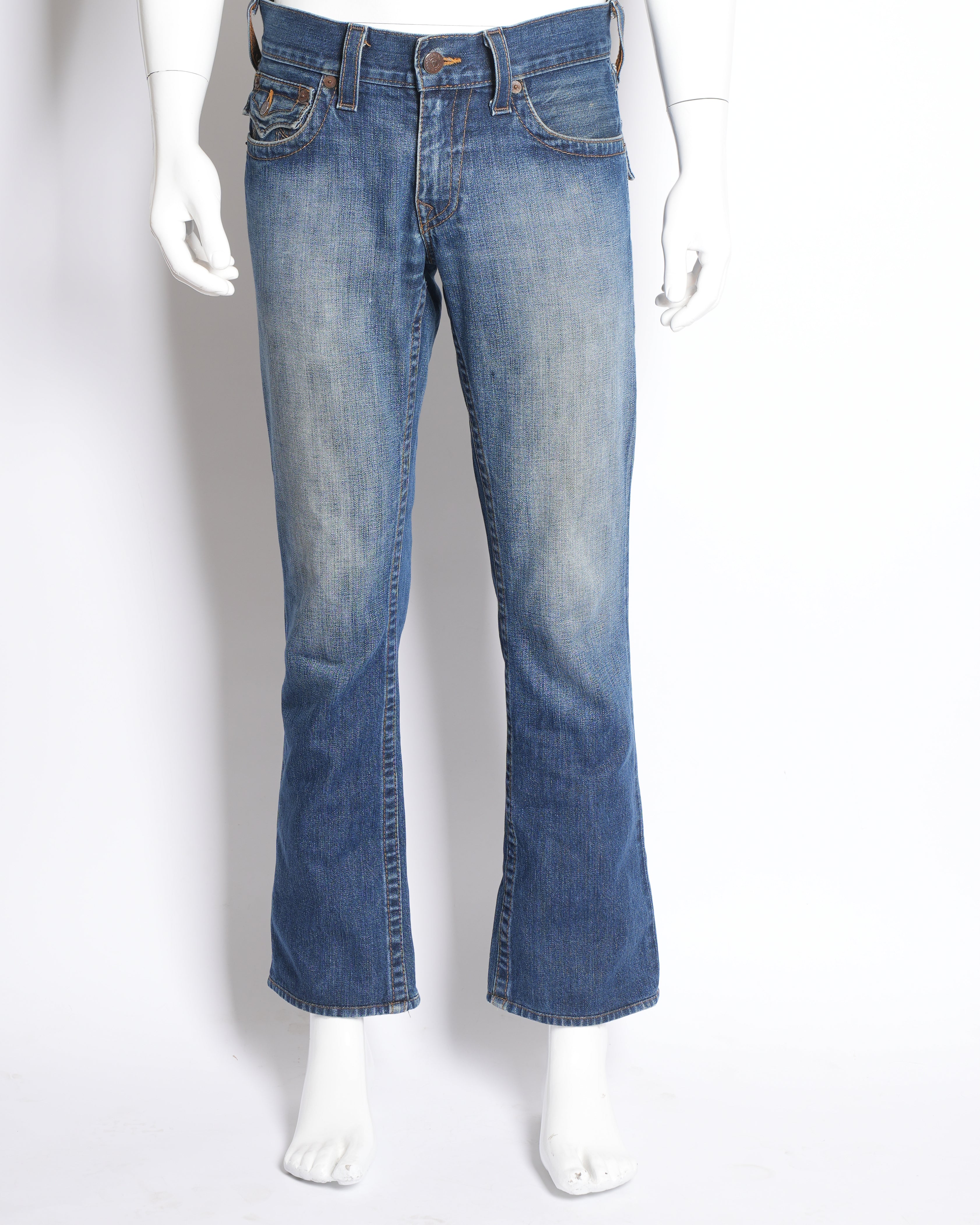 True religion world tour ricky relaxed straight blue jeans