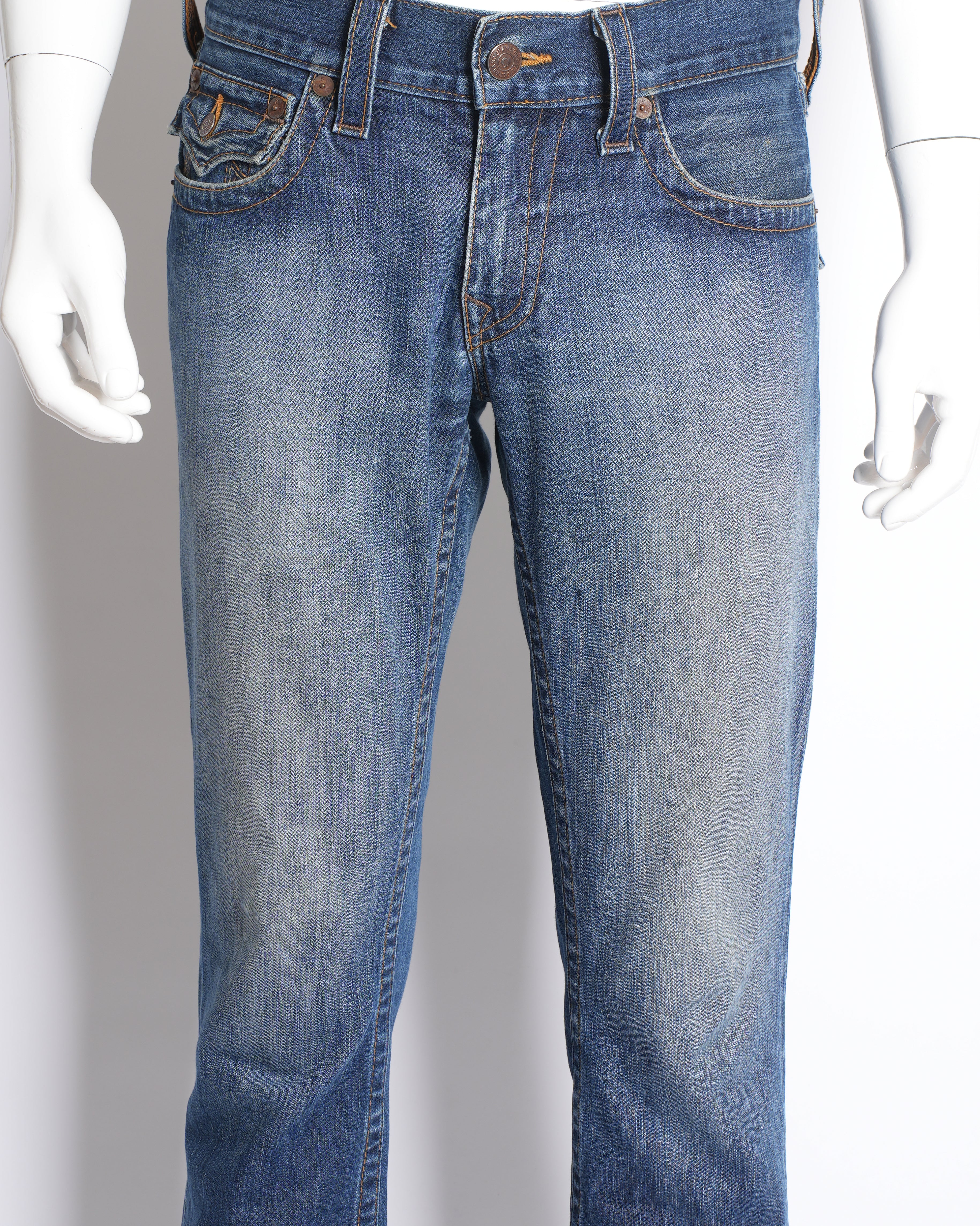 True religion world tour ricky relaxed straight blue jeans