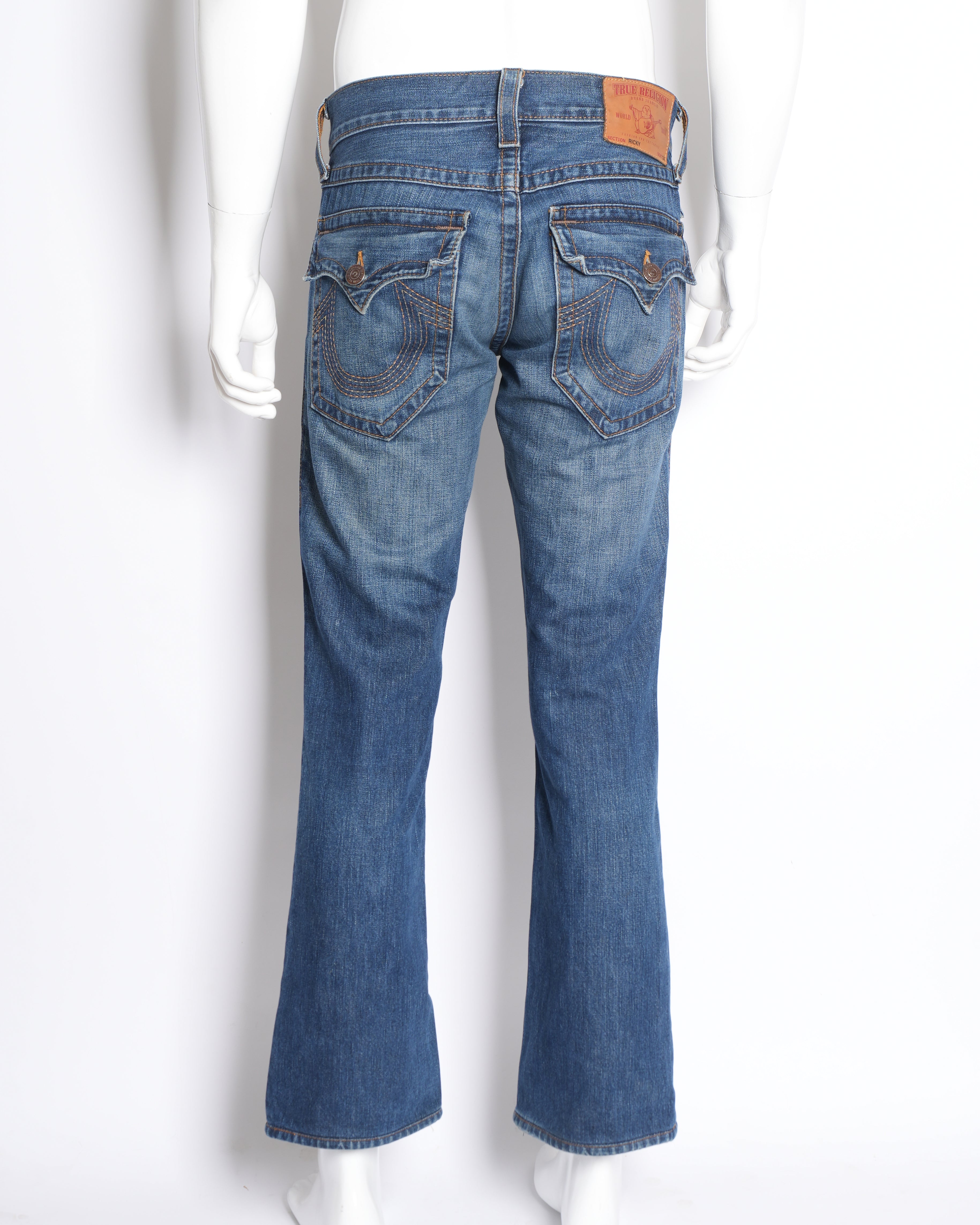 True religion world tour ricky relaxed straight blue jeans