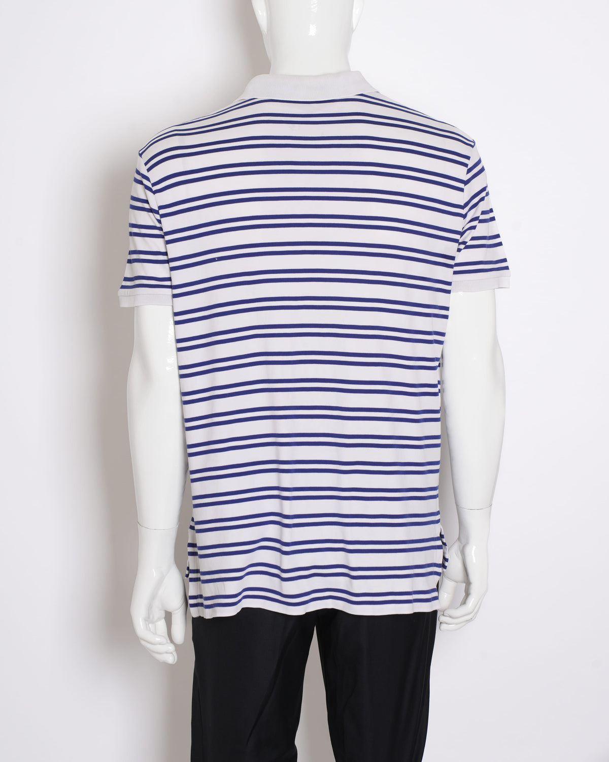 Polo by Ralph Lauren Men's T-shirt in Horizontal Blue & White Stripes