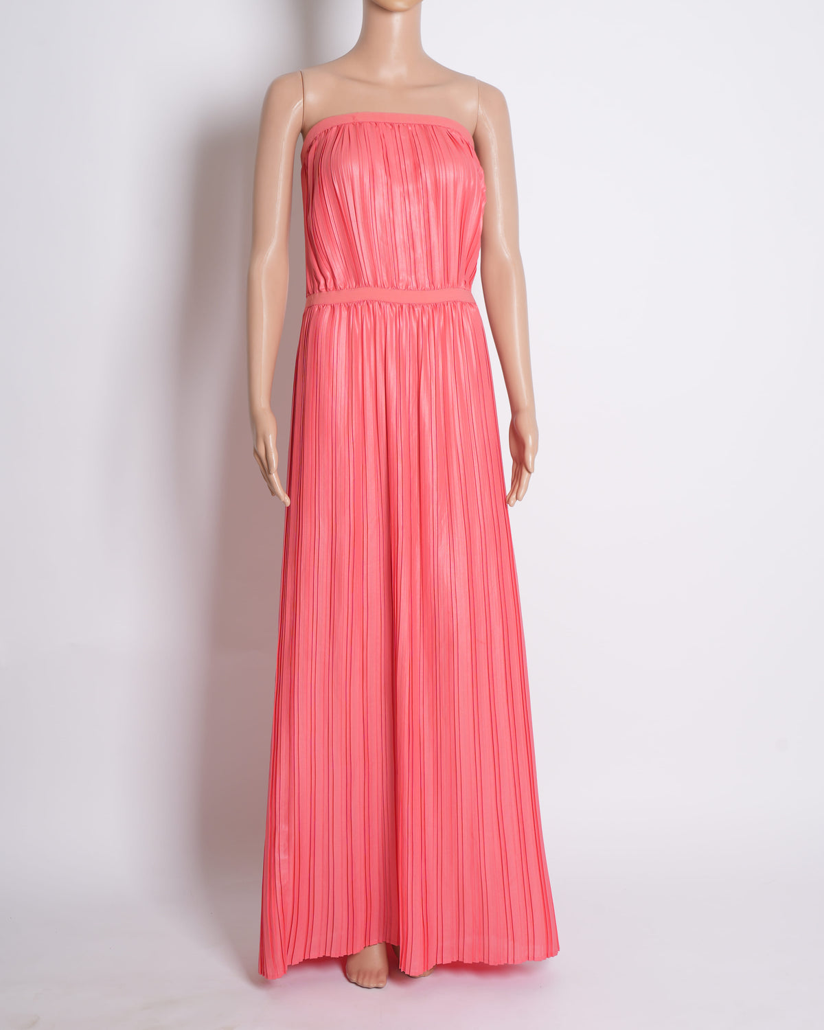 BCBG Strapless Dress in Peach