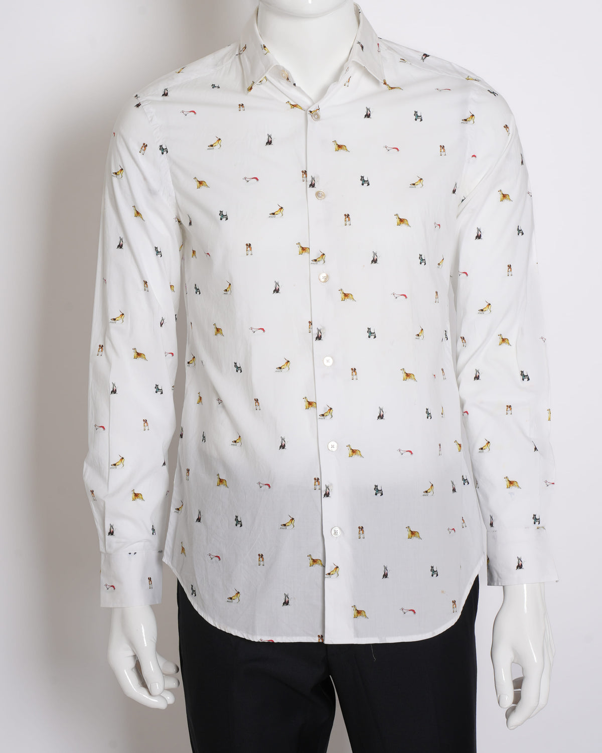 Paul Smith Men's Button Down Shirt With Allover Print