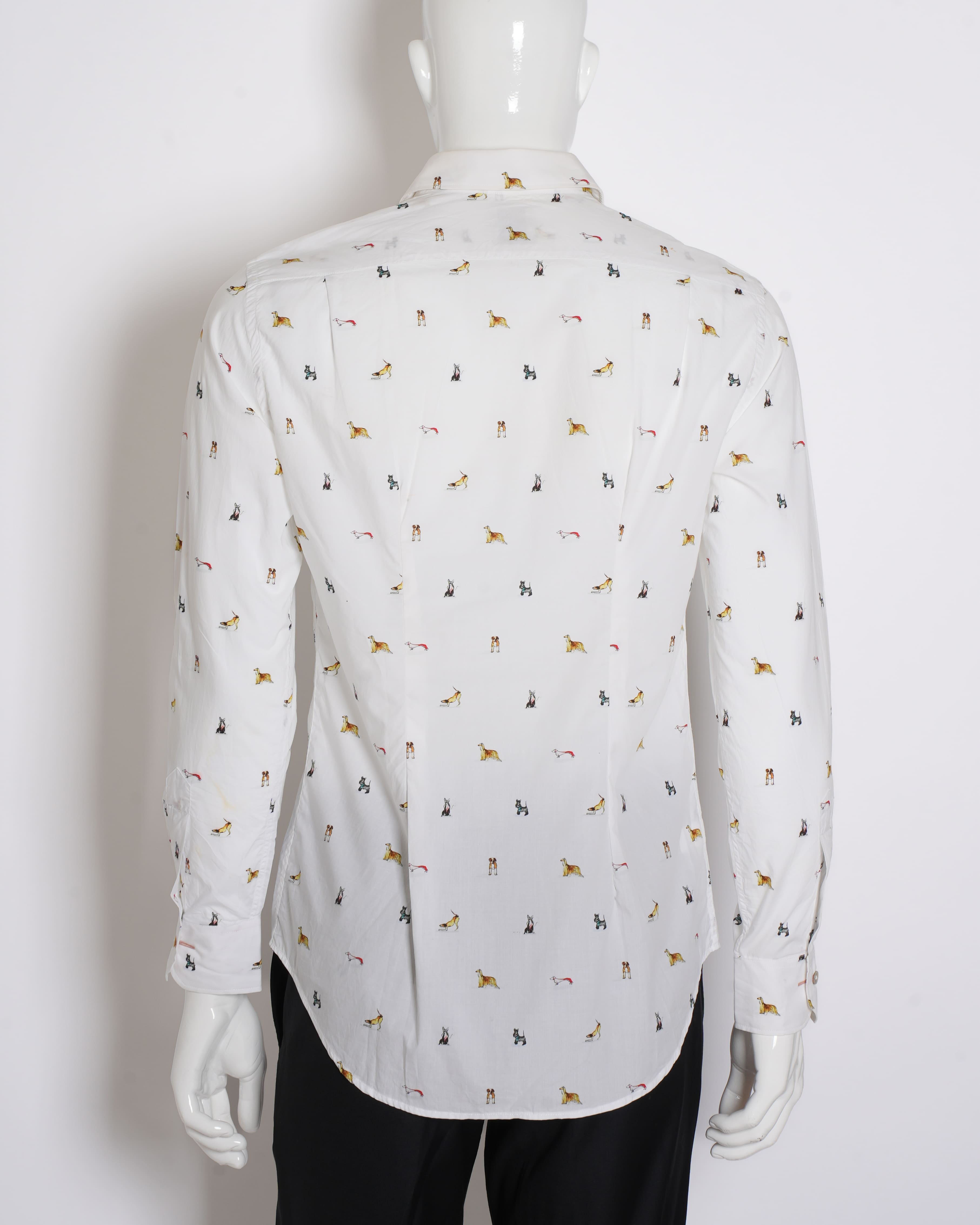 Paul Smith Men's Button Down Shirt With Allover Print