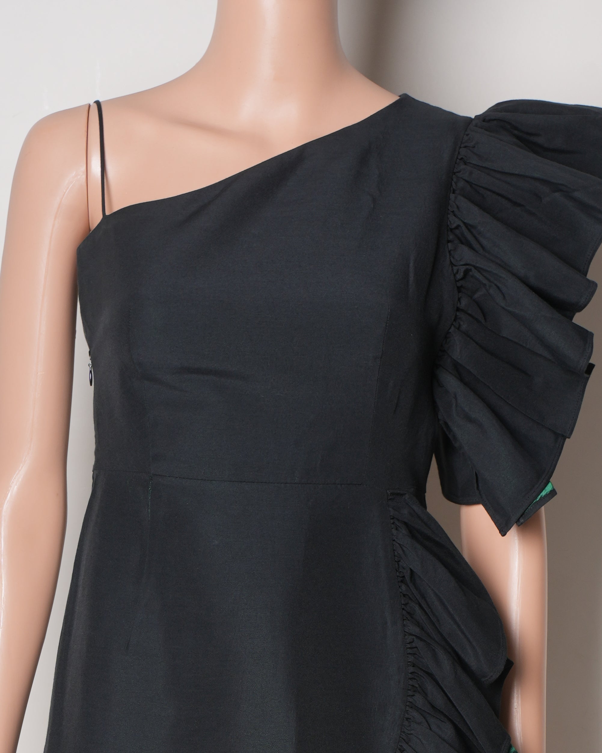 Sandro Black Ruffle