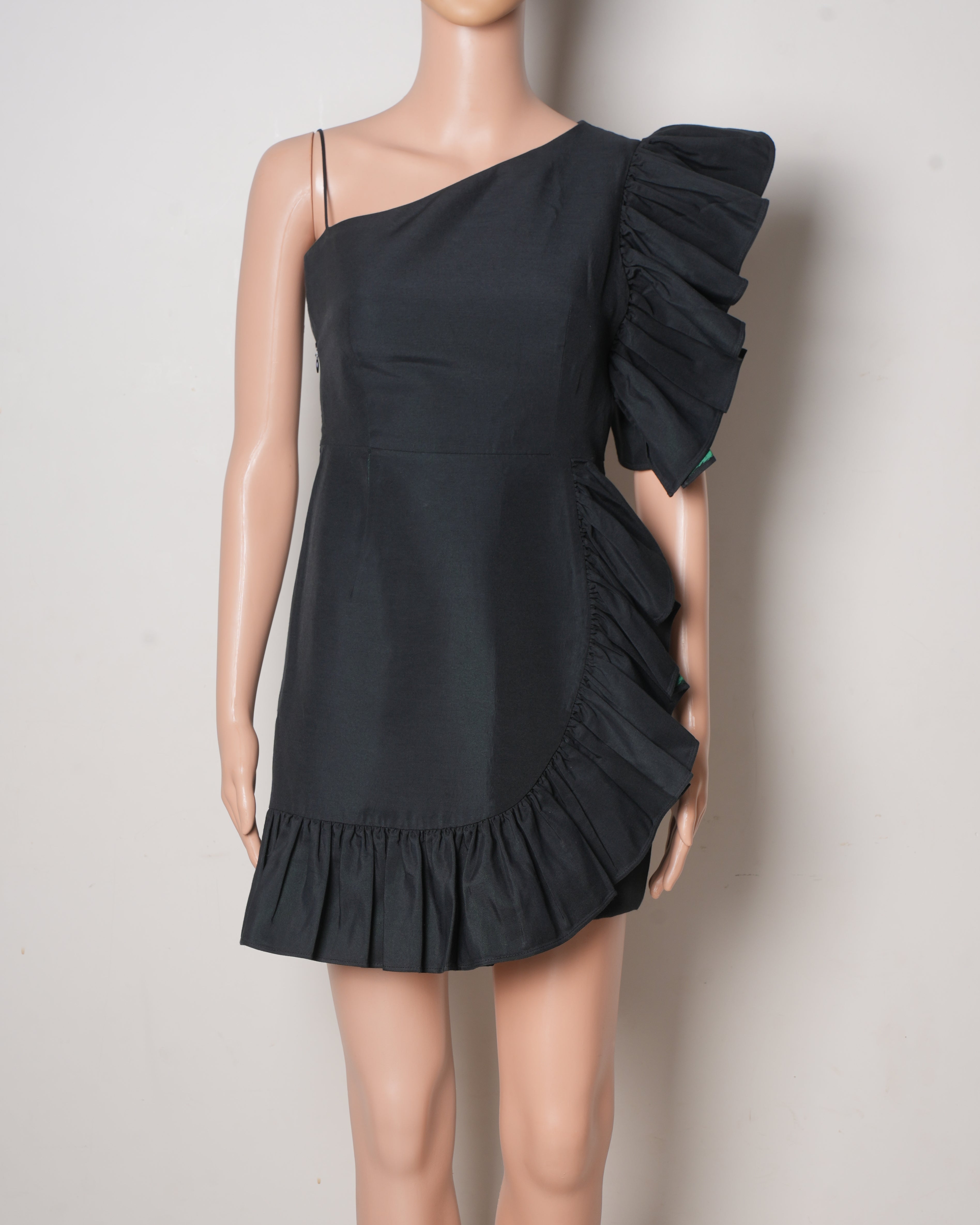 Sandro Black Ruffle