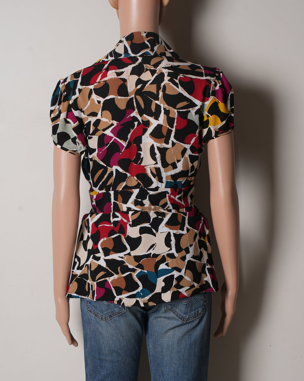 DVF Multicolour Silk Top