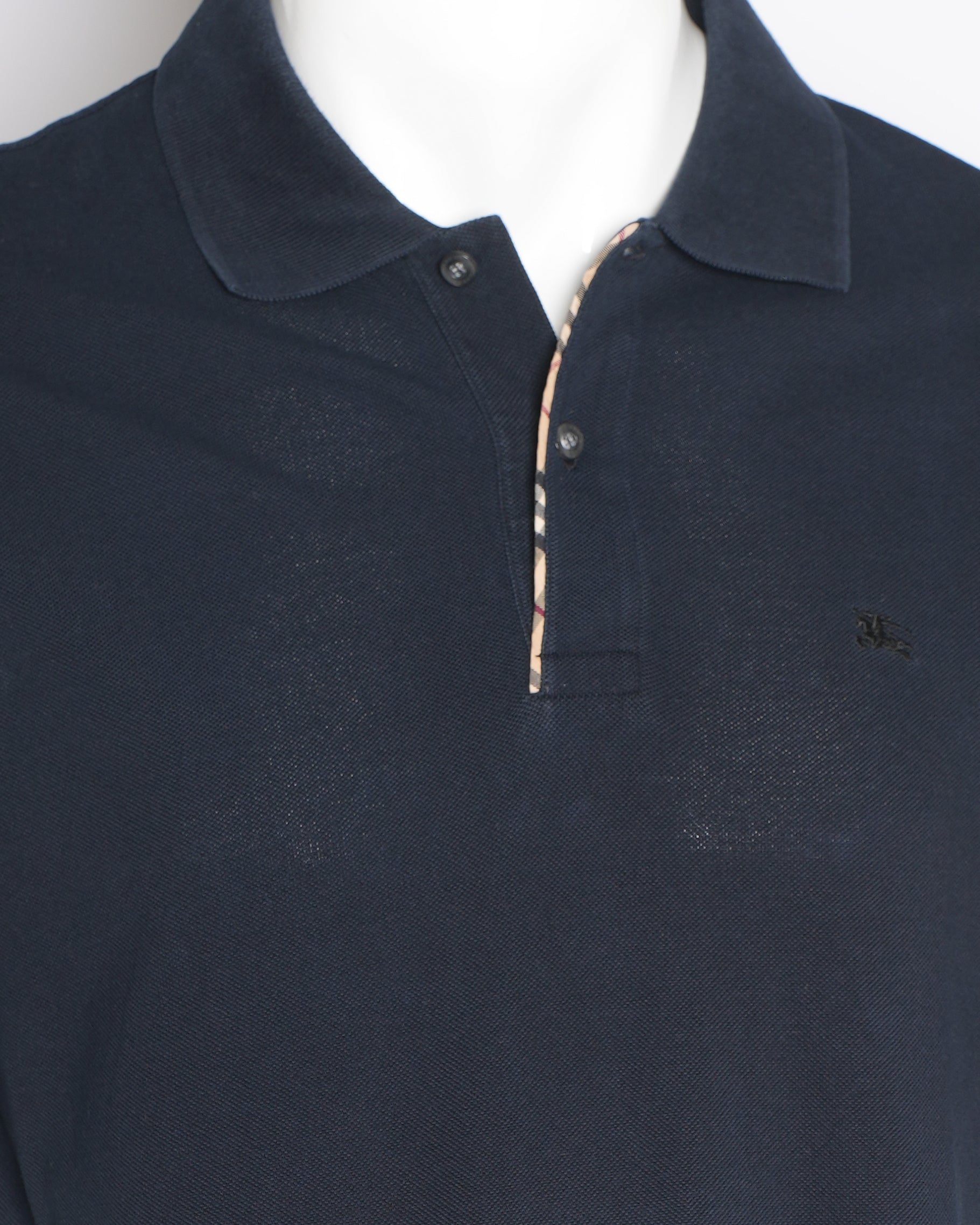 Burberry Men's Classic Polo T-Shirt in Navy Blue