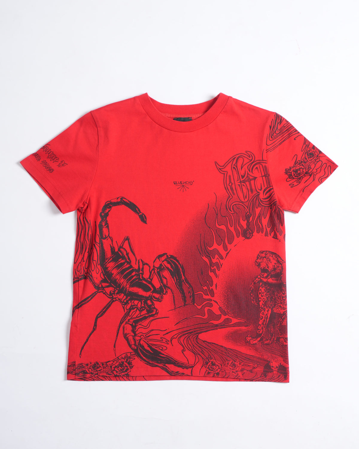 Givenchy Kids Printed T-shirt In Red