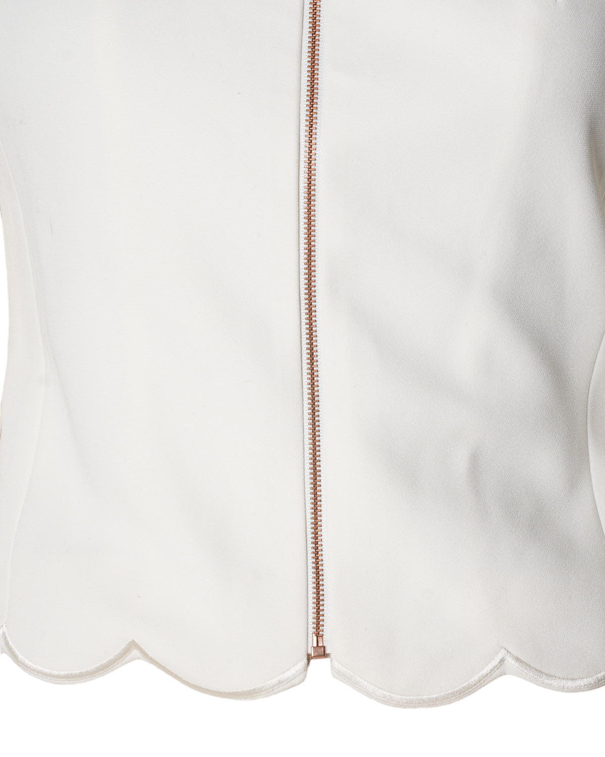 New Ted Baker White Scallope Crepe Jacket