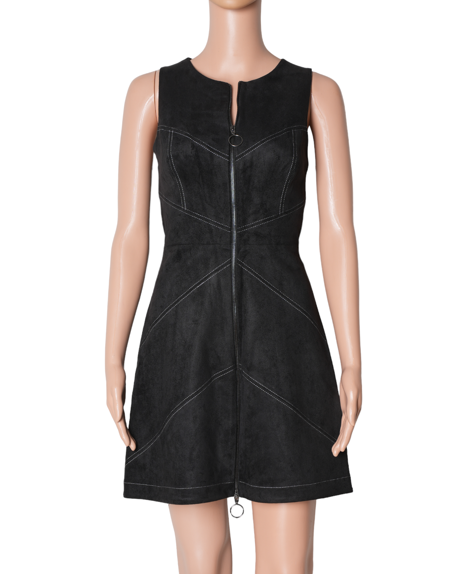 BCBG Alaina Dress In Faux Suede