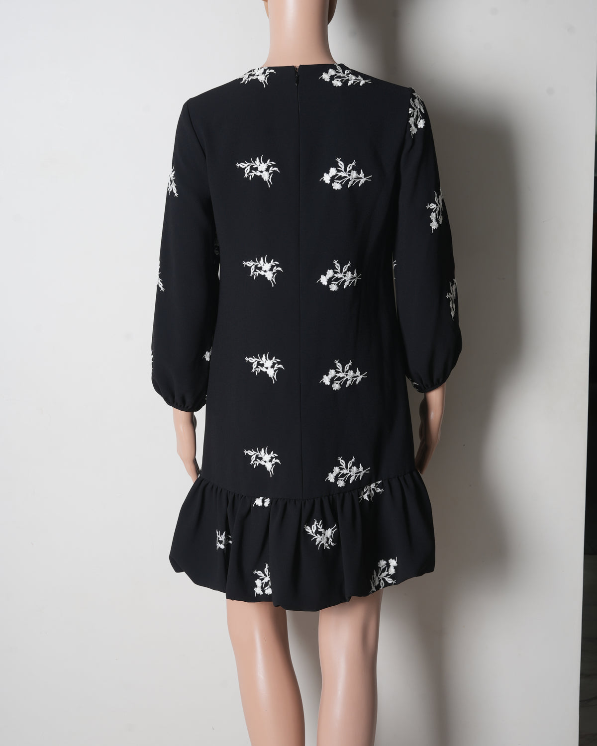 Pinko Black & White Leaf Dress