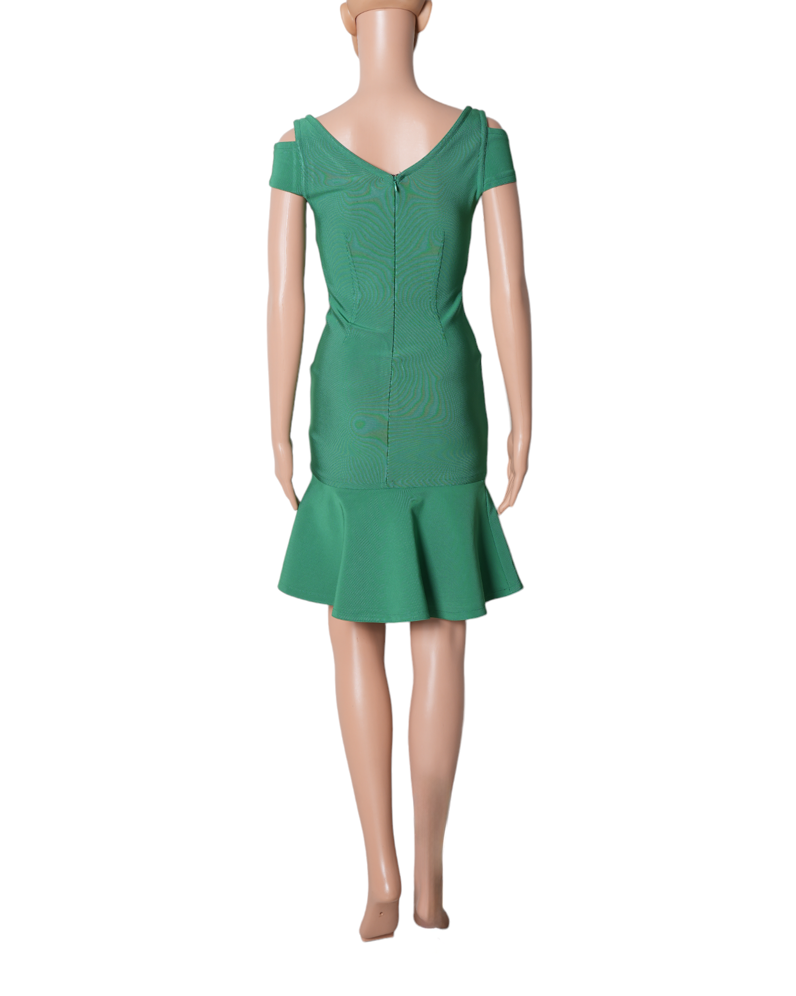 Yigal Azrouel V-neck Green Mini Dress