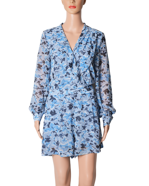 REISS Damsen Floral Printed Playsuit