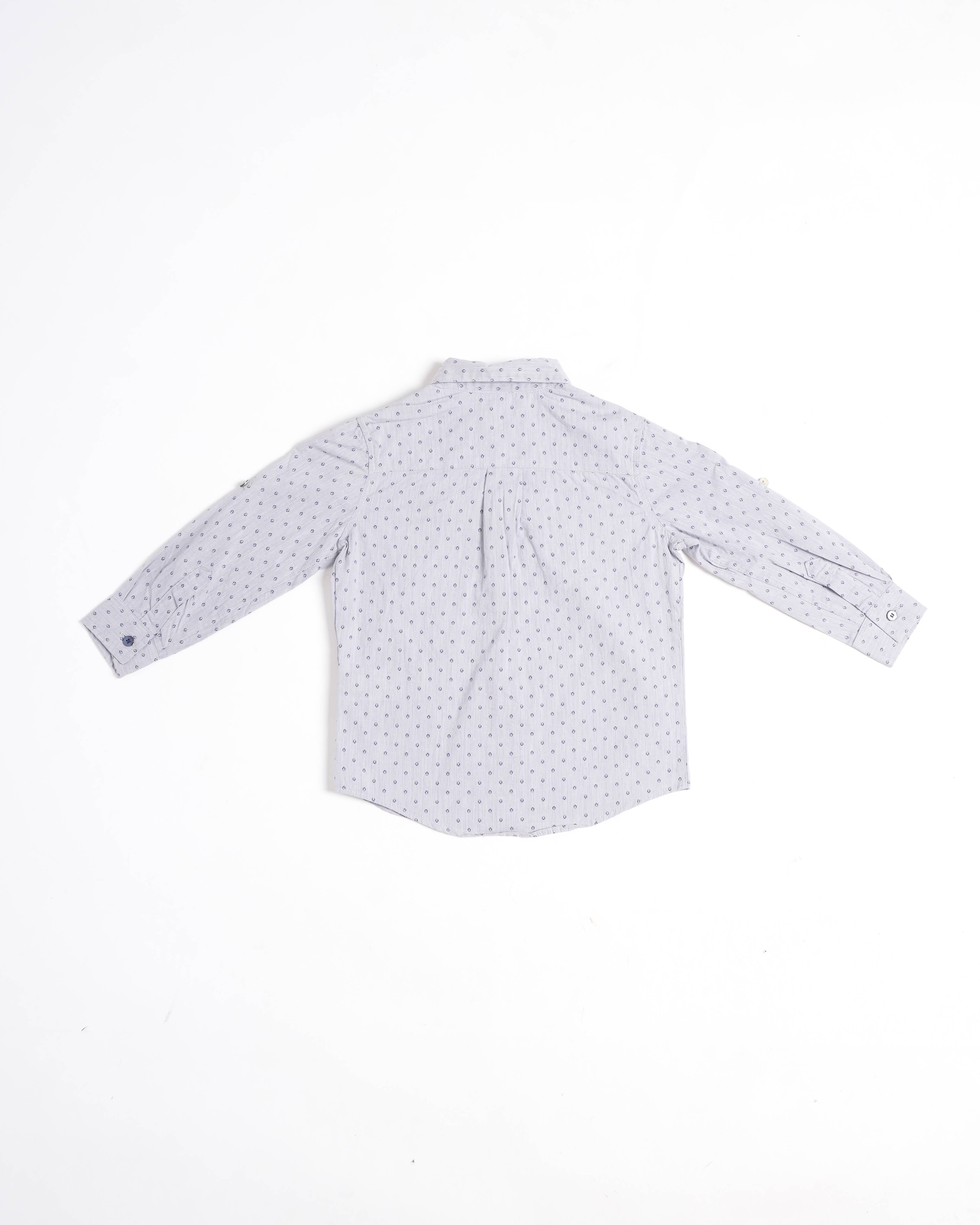 Roberto Cavalli Grey Embroidered Logo Shirt